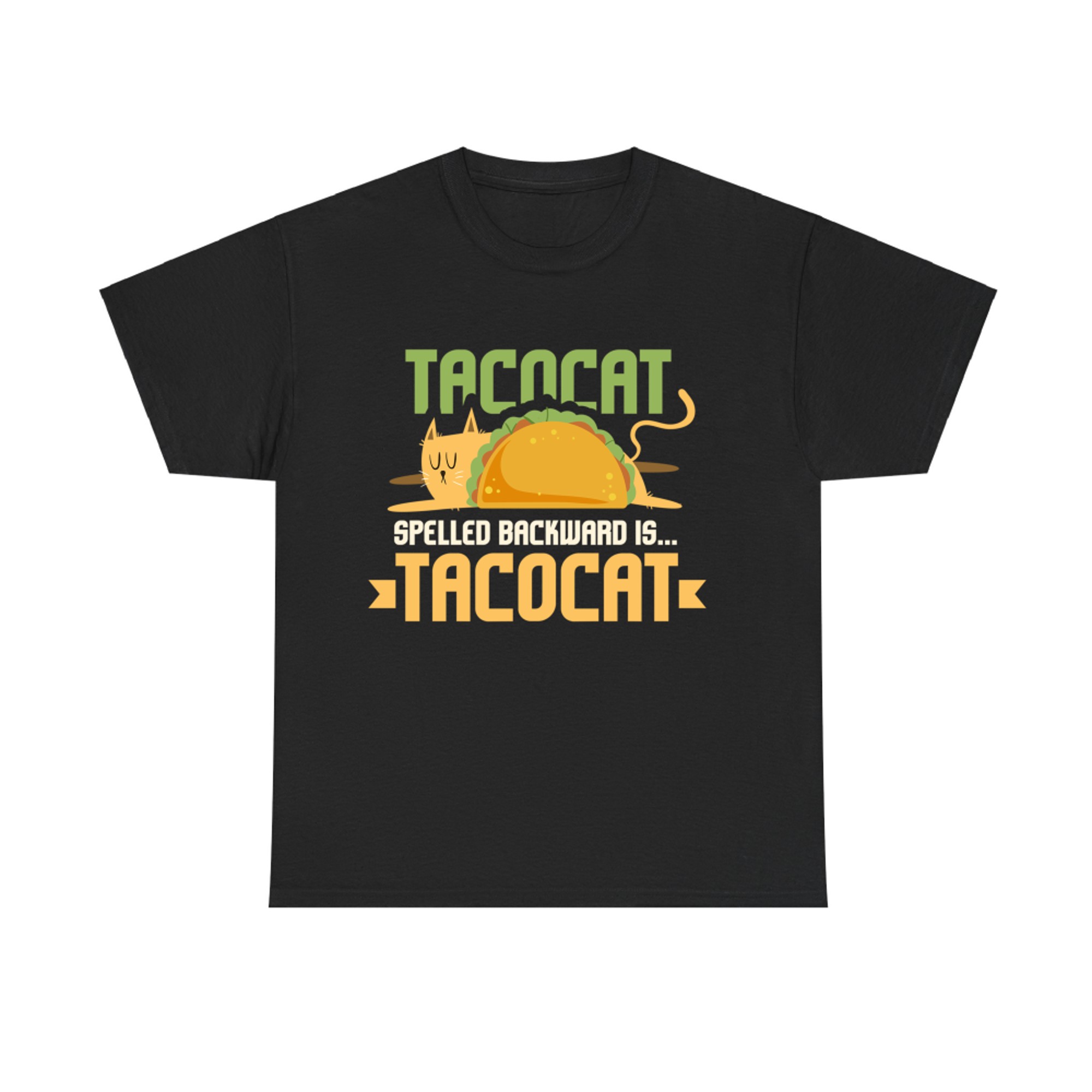 Tacocat Spelled Backward is Tacocat I Cat and Taco Tacocat T-shirt