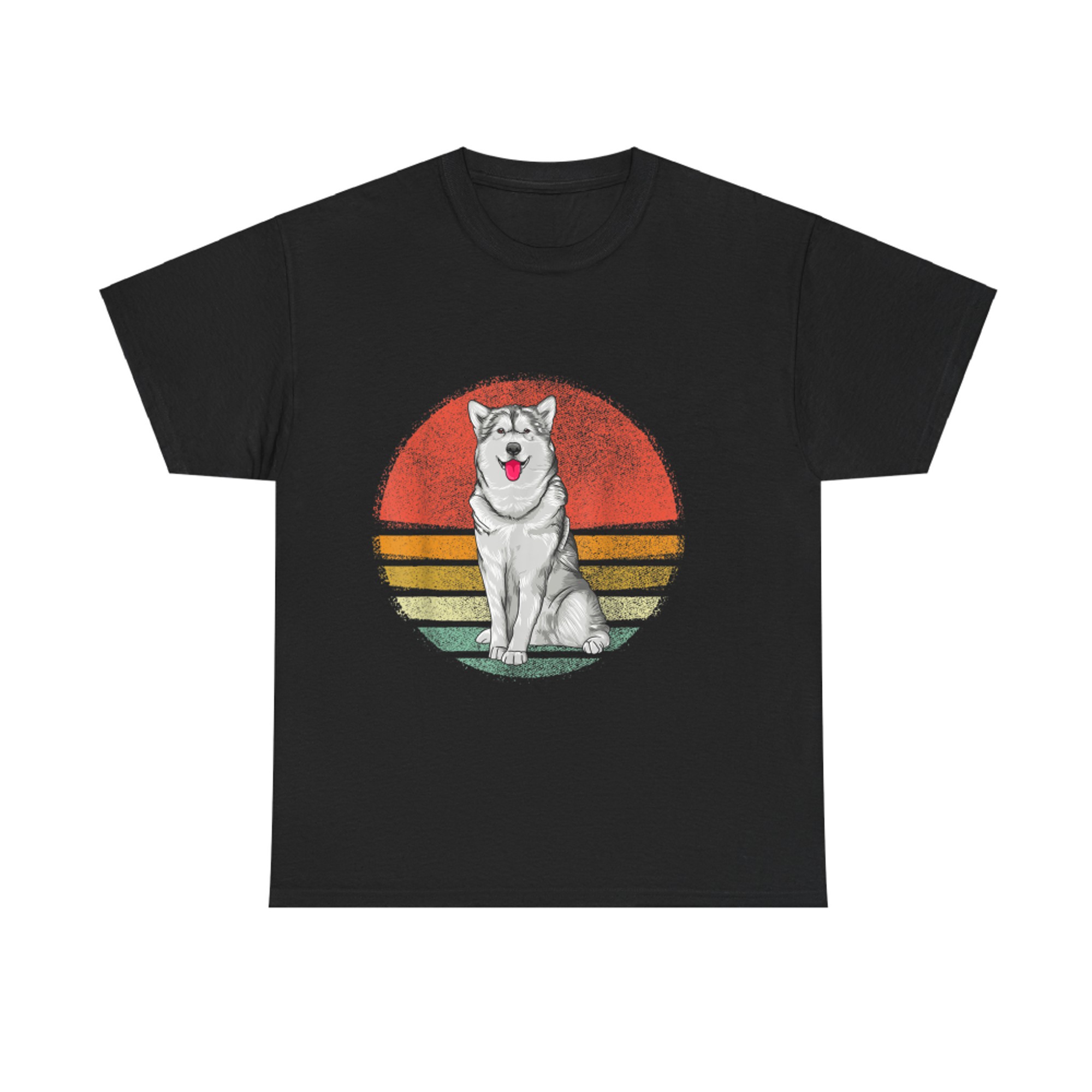 Vintage Alaskan Malamute Dog Retro Alaskan Malamute Lover T-shirt