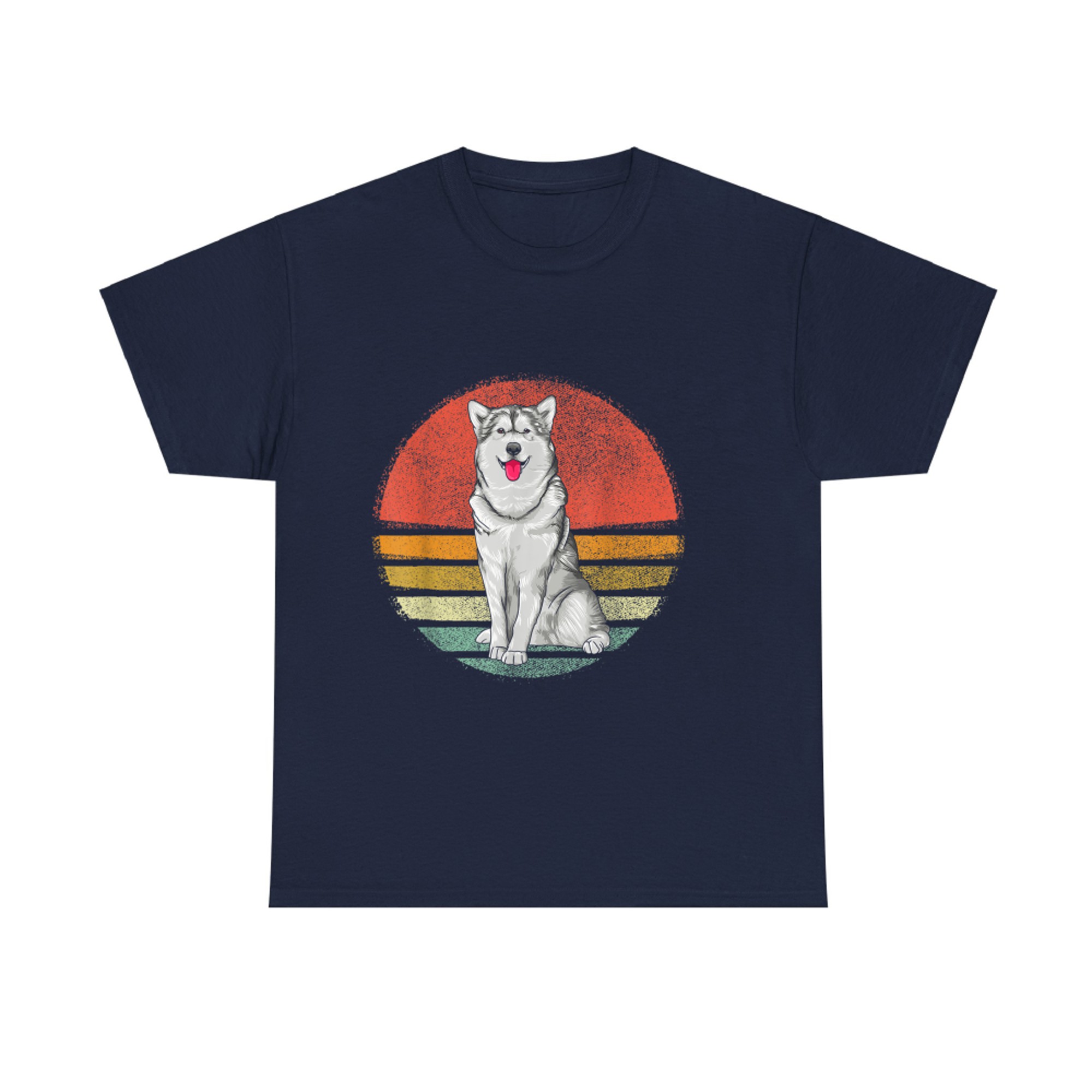 Vintage Alaskan Malamute Dog Retro Alaskan Malamute Lover T-shirt