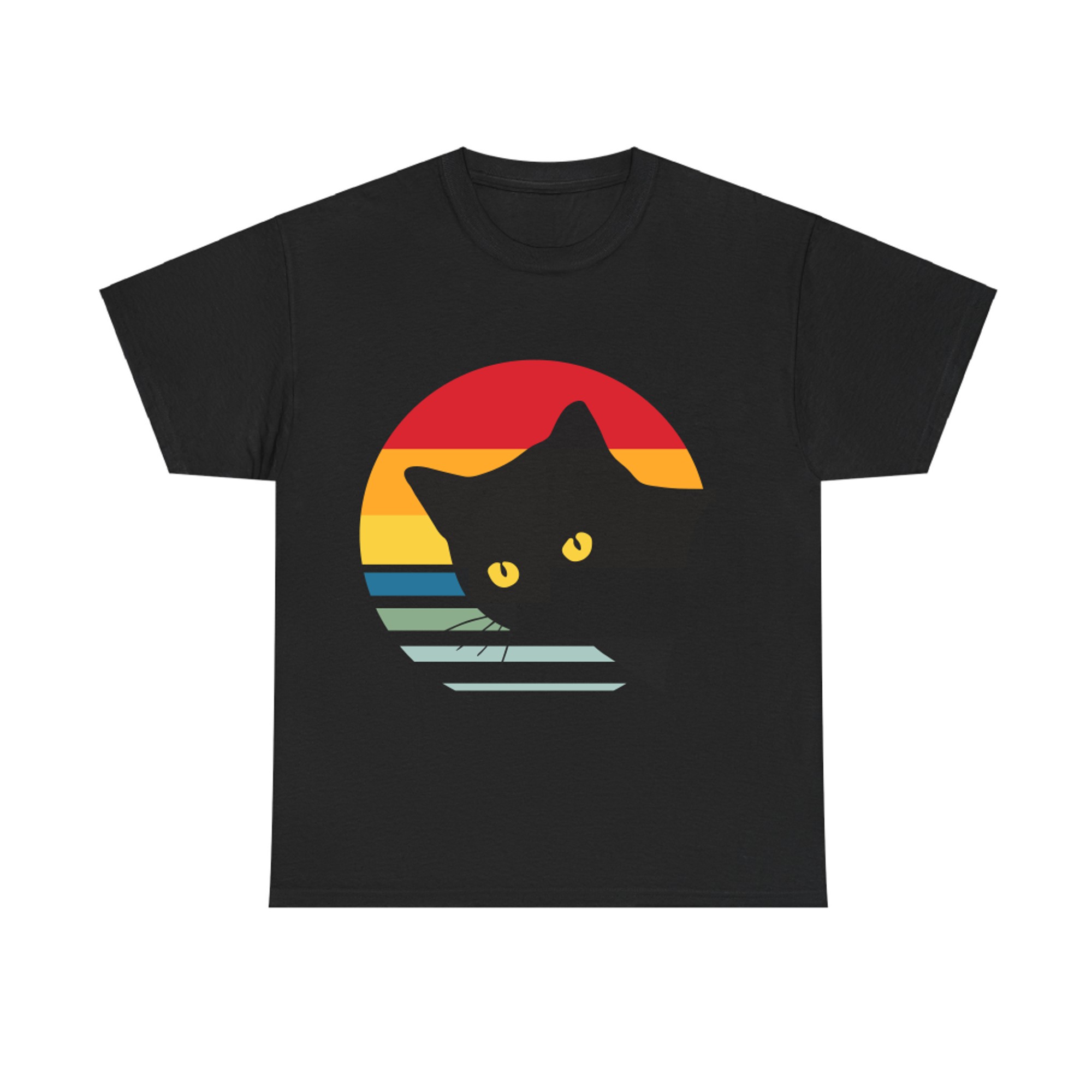 Vintage Eighties Style Cat T-shirt