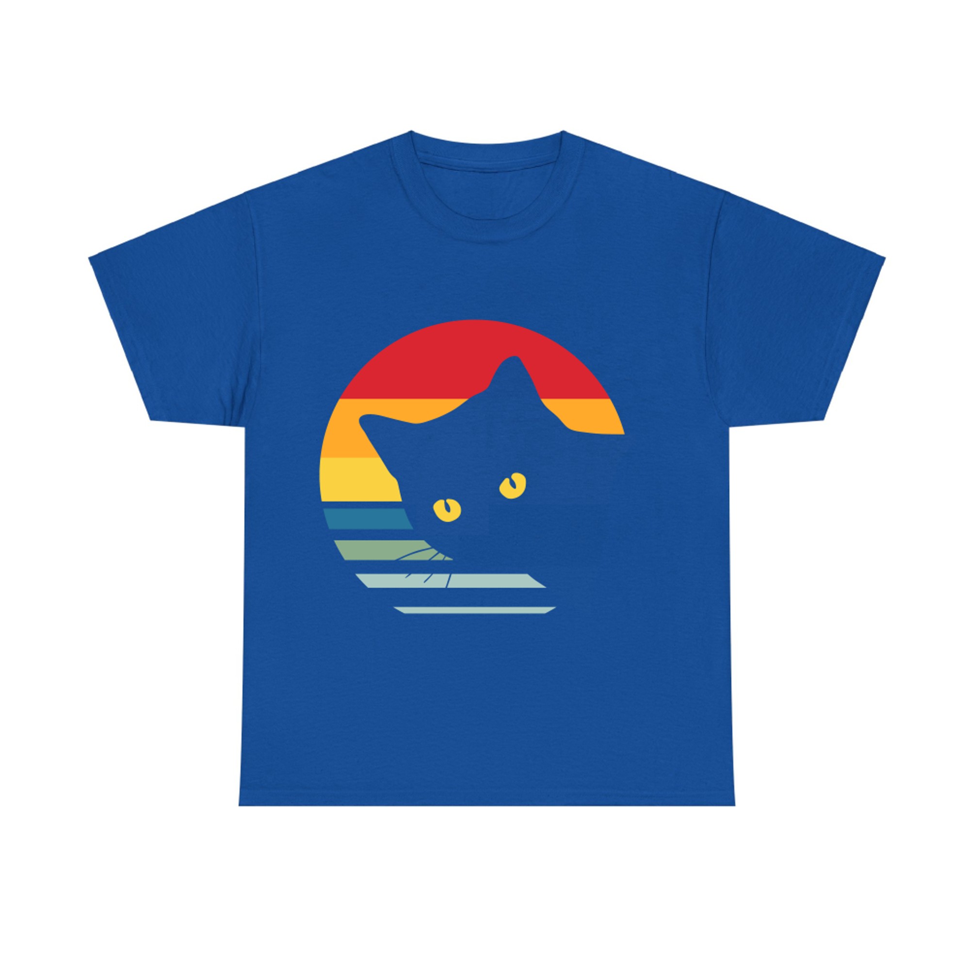 Vintage Eighties Style Cat T-shirt