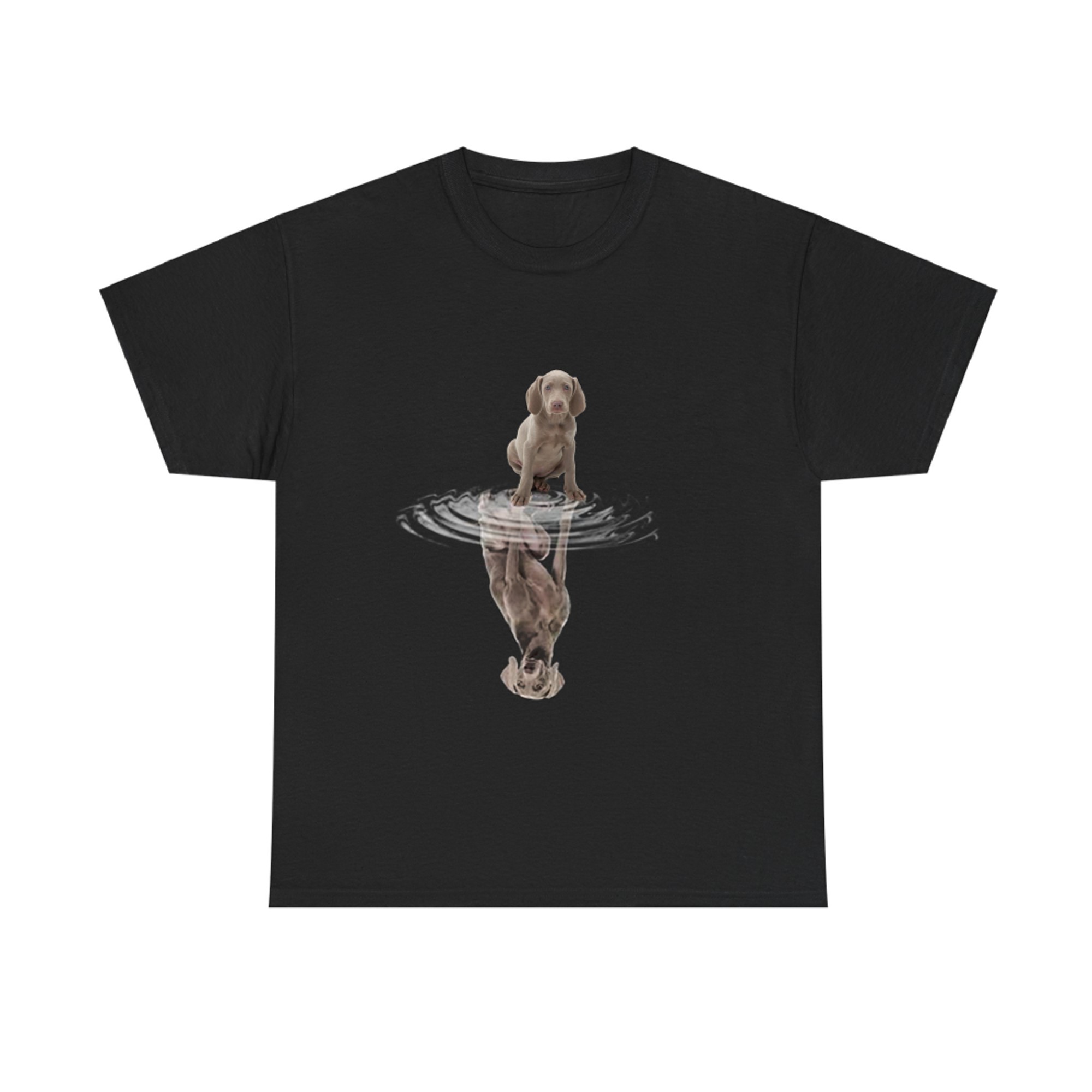 Weimaraner Puppy Reflection Funny Dog Lover Design T-shirt