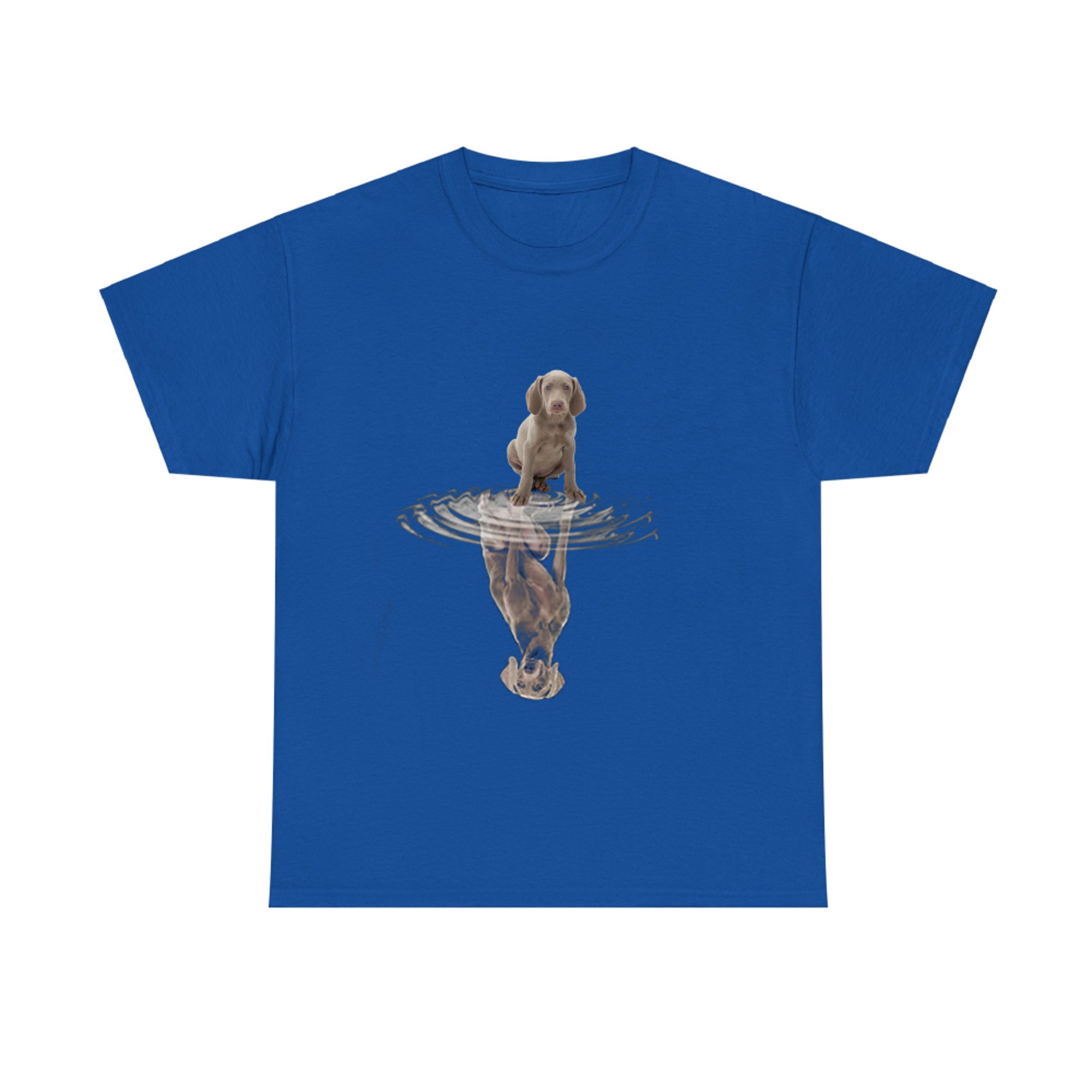 Weimaraner Puppy Reflection Funny Dog Lover Design T-shirt
