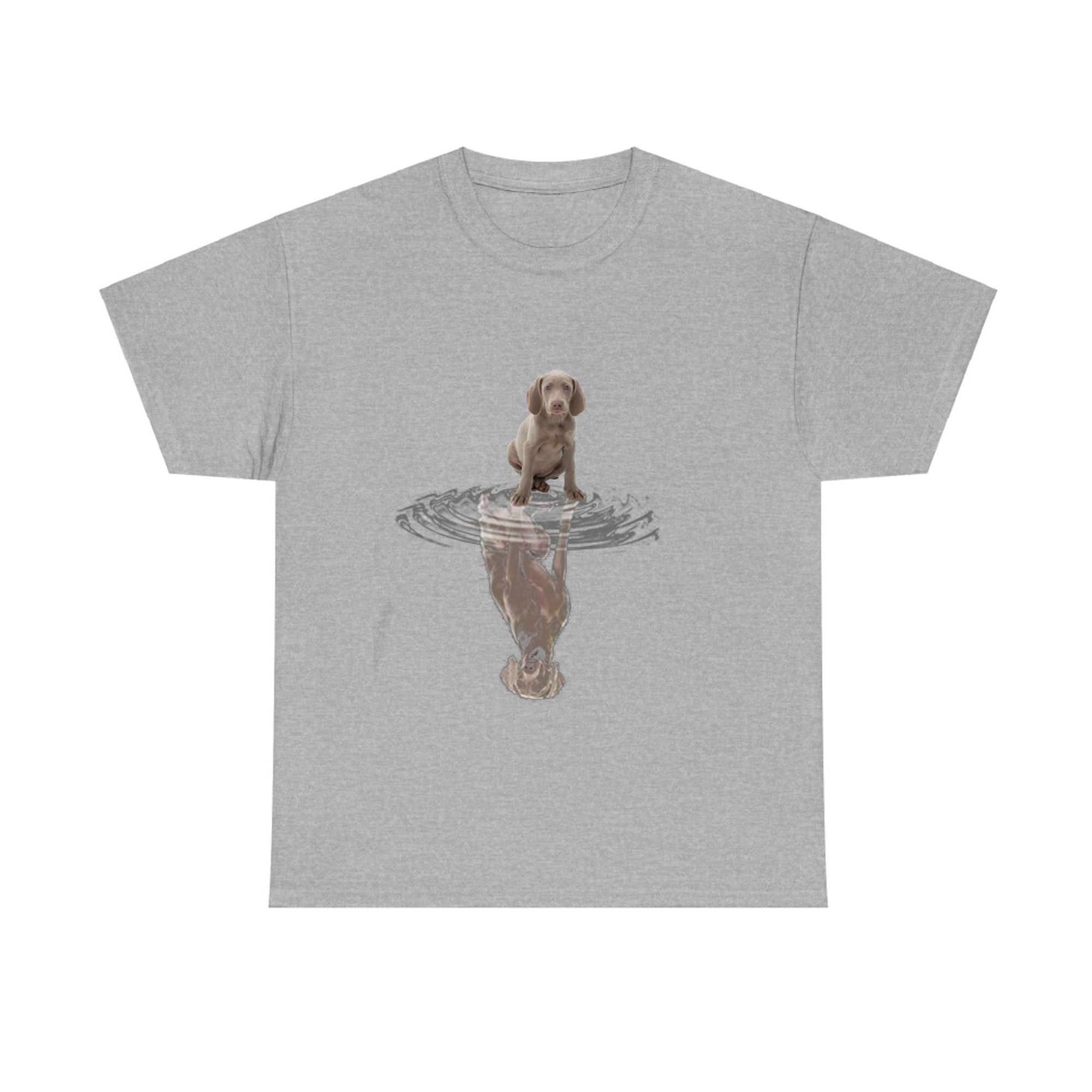 Weimaraner Puppy Reflection Funny Dog Lover Design T-shirt