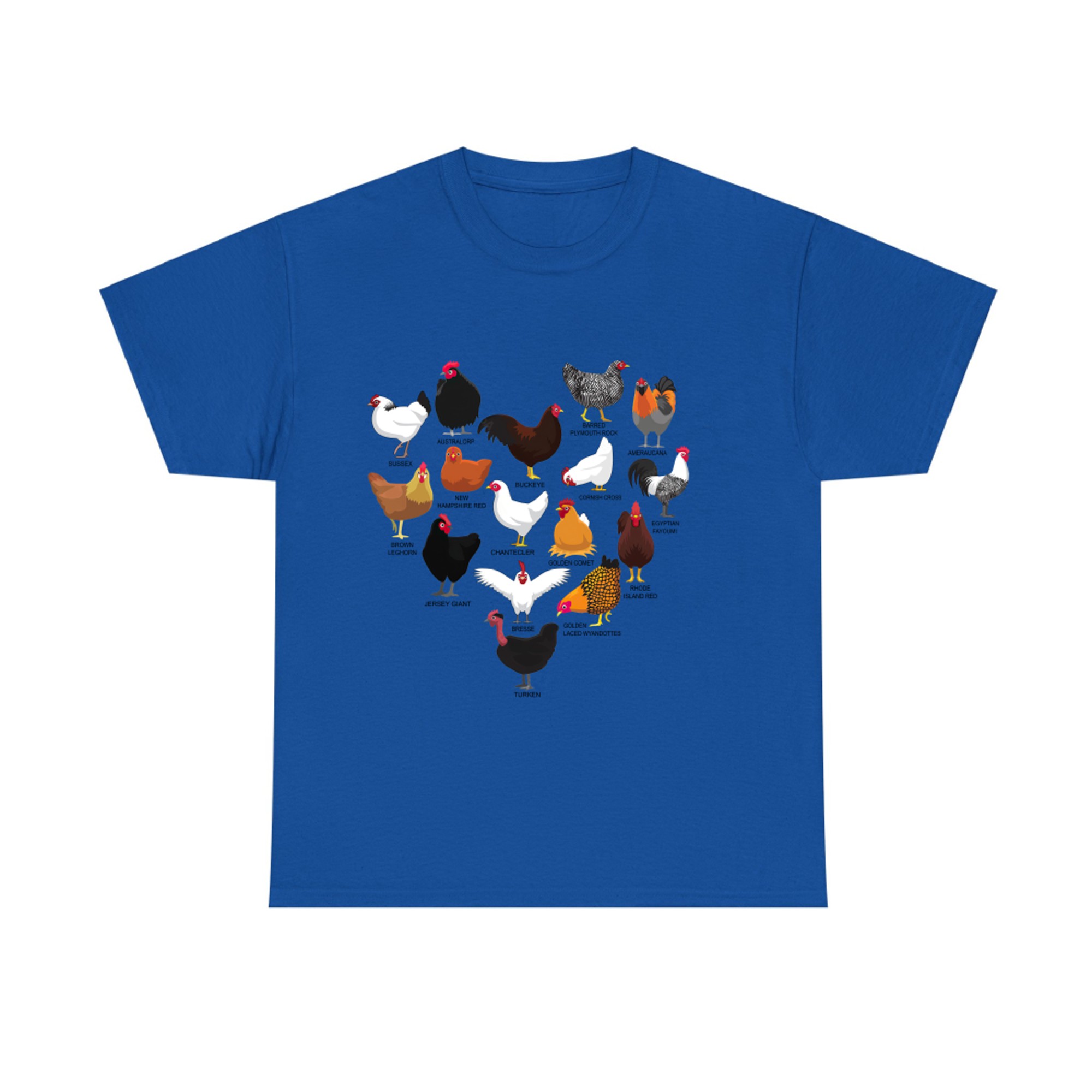Chickens Lovers Types Of Chickens T-shirt