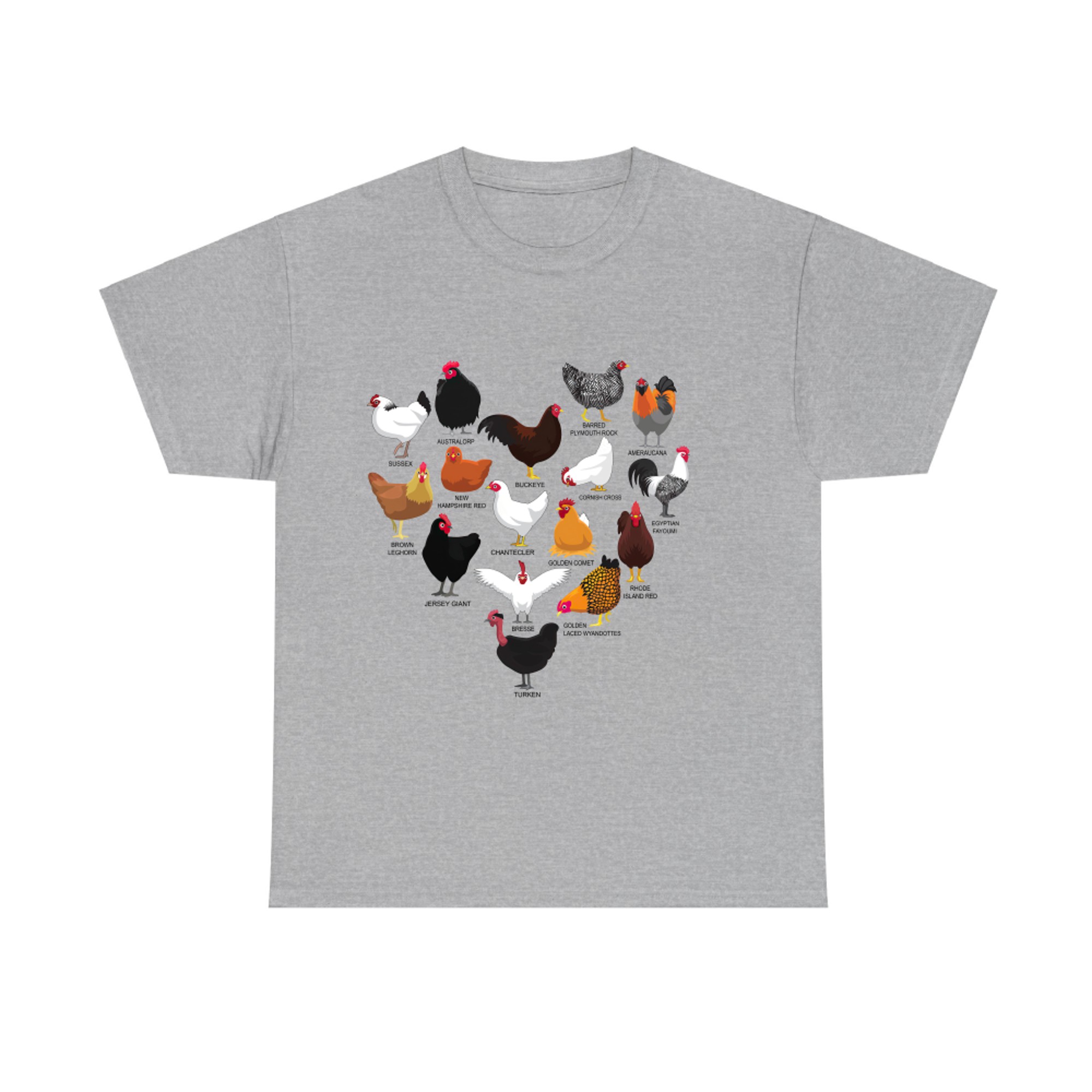 Chickens Lovers Types Of Chickens T-shirt