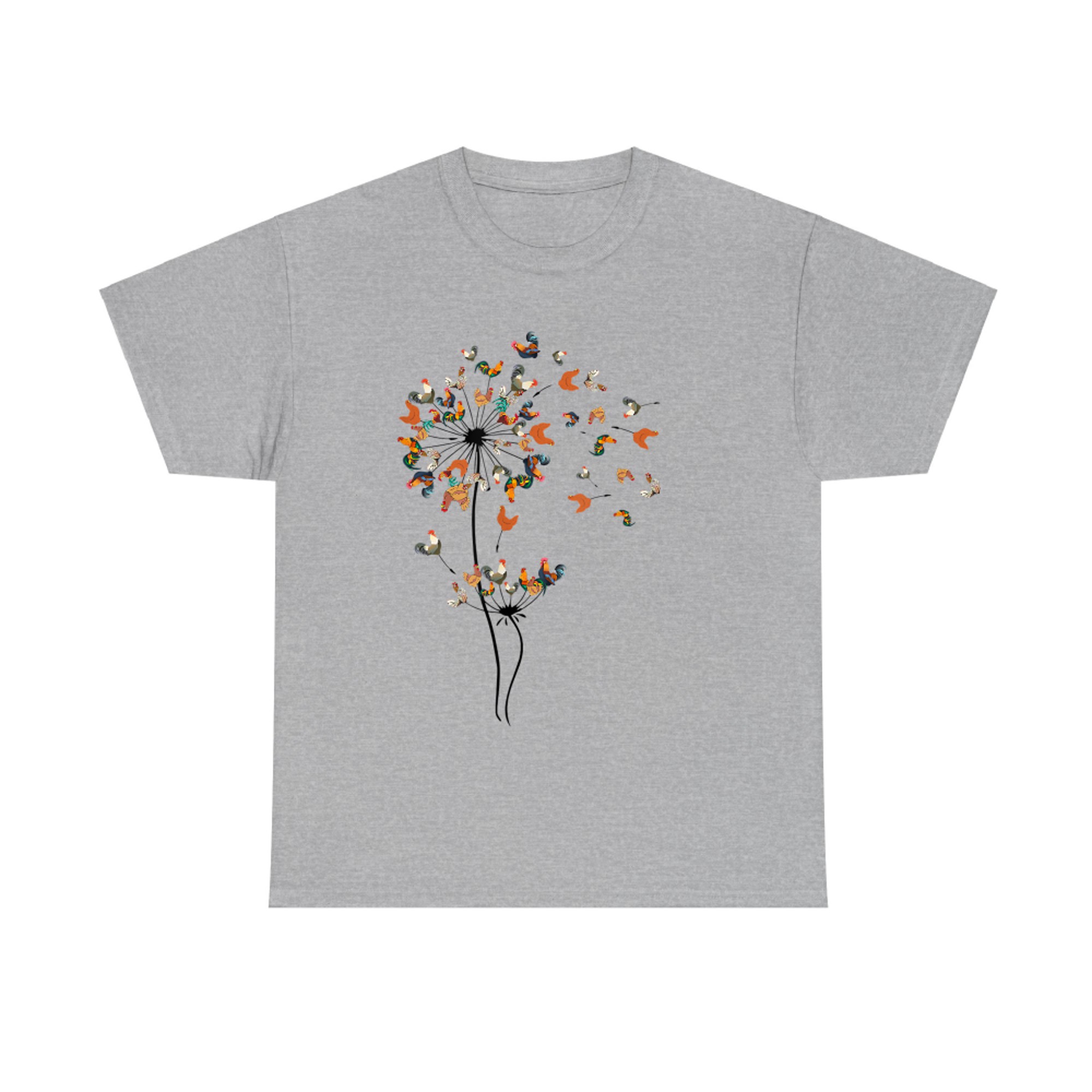 Danelion Chicken Flower Floral Chicken Tree Lover T-shirt