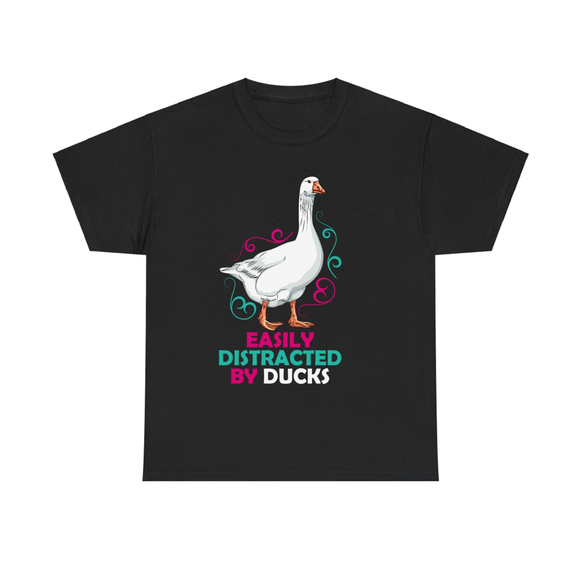 Easily Distracted by Ducks Birds Vintage Duck T-shirt