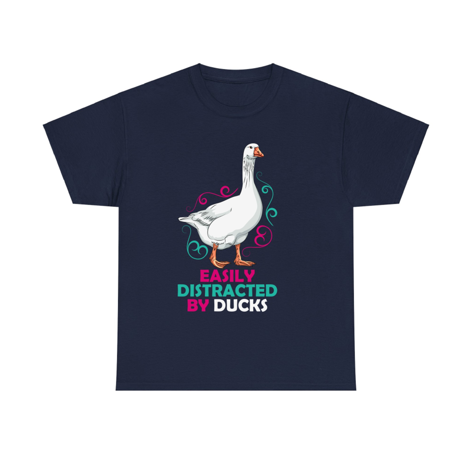 Easily Distracted by Ducks Birds Vintage Duck T-shirt
