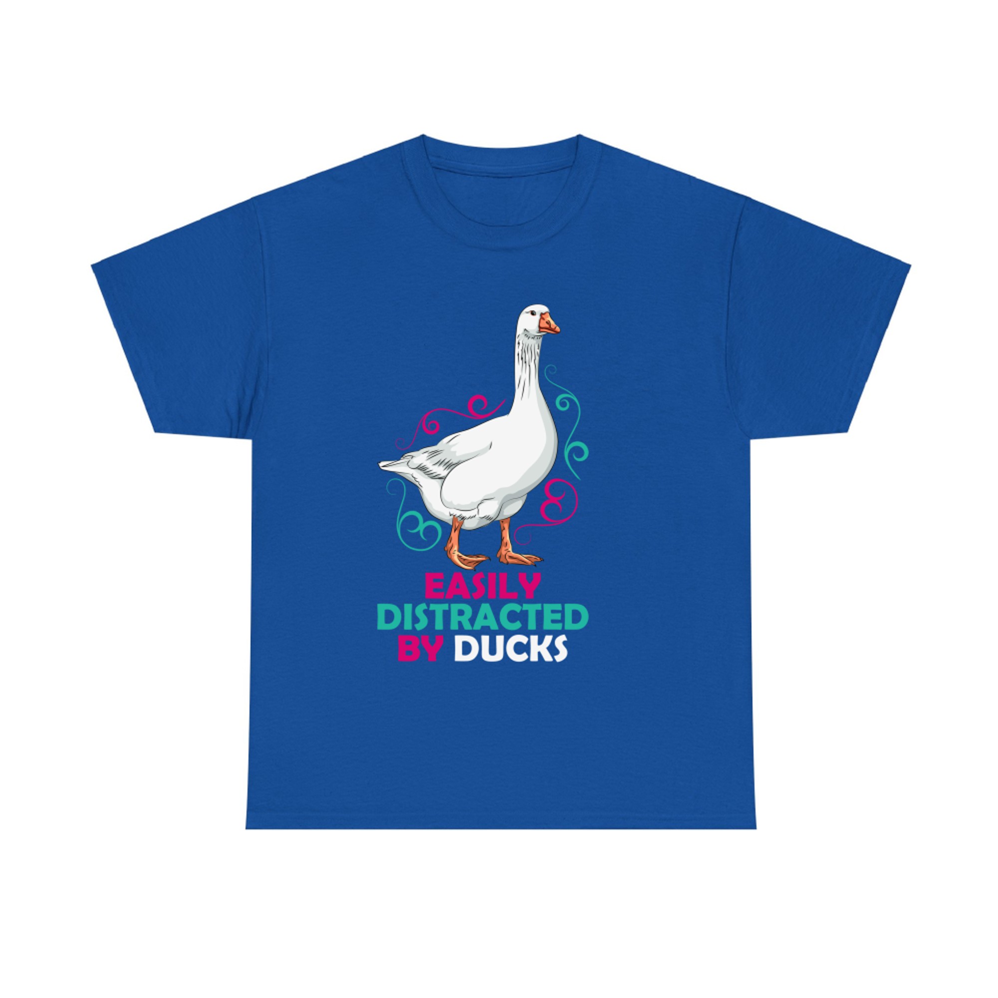 Easily Distracted by Ducks Birds Vintage Duck T-shirt