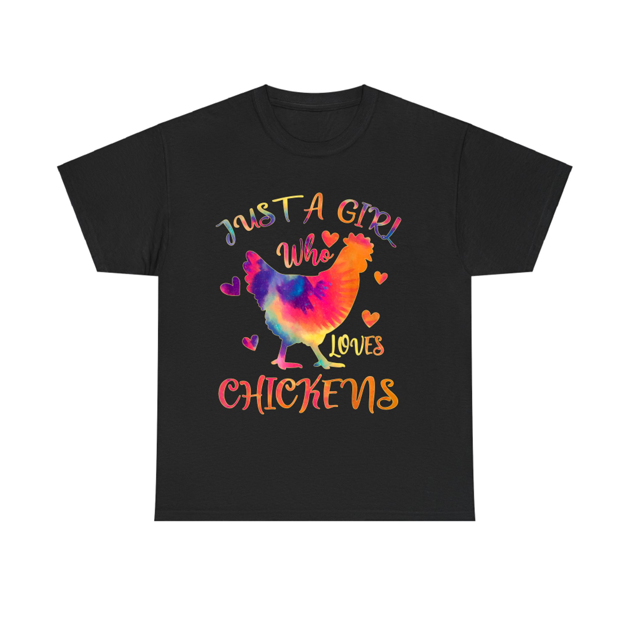 Just a Girl Who Loves Chickens Tie Dye Chickens Lover T-shirt