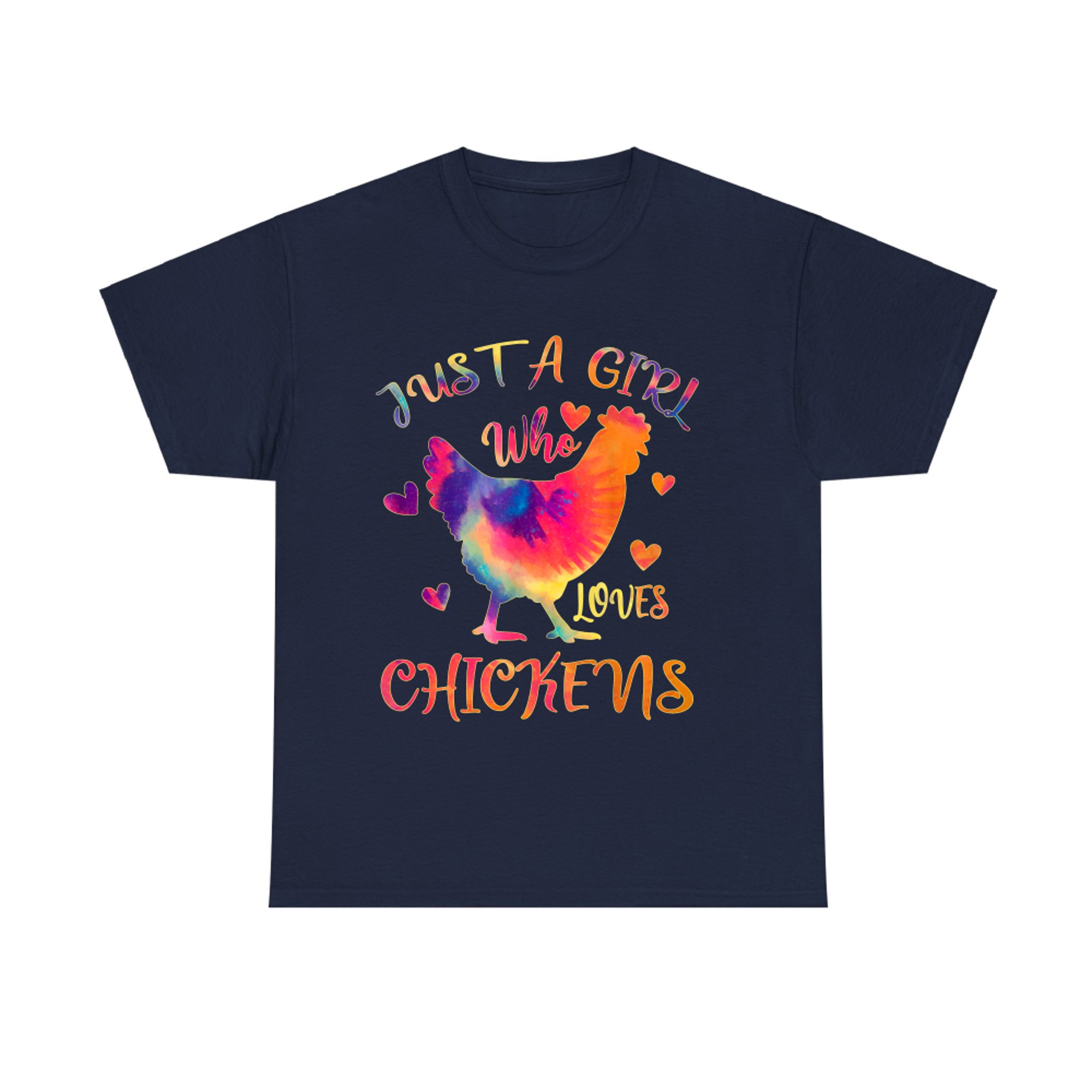 Just a Girl Who Loves Chickens Tie Dye Chickens Lover T-shirt