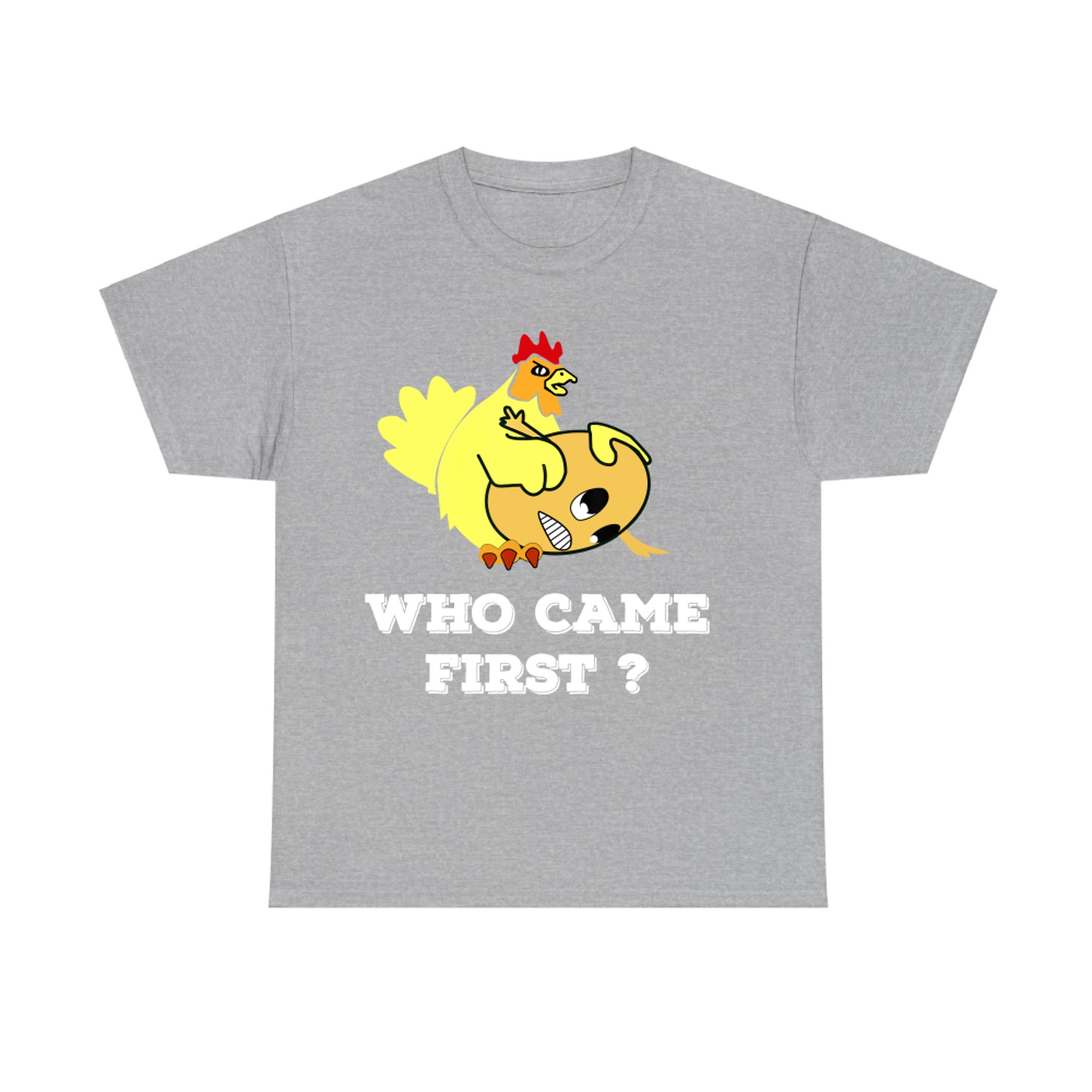 Who Came First Chicken Or Egg Funny T-shirt