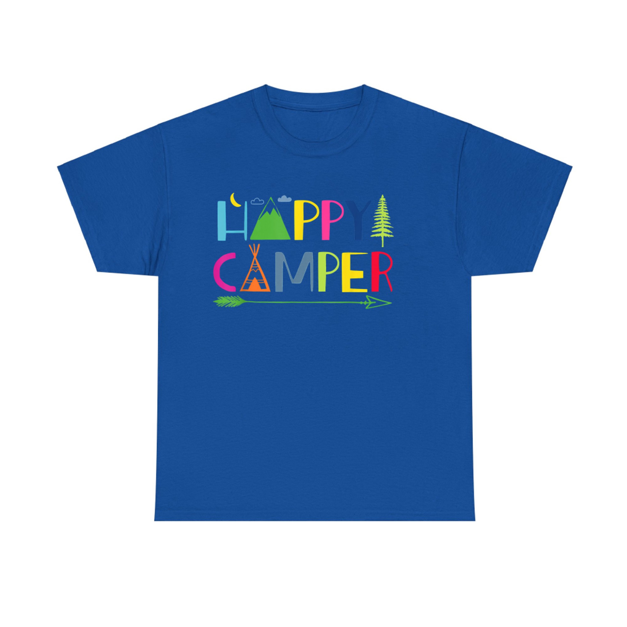 Arrow Camper Happy Summer Camp Camping  T-Shirt