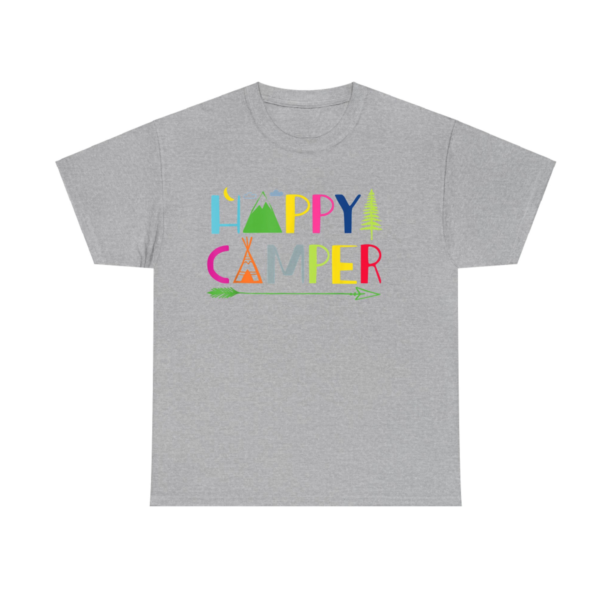 Arrow Camper Happy Summer Camp Camping  T-Shirt