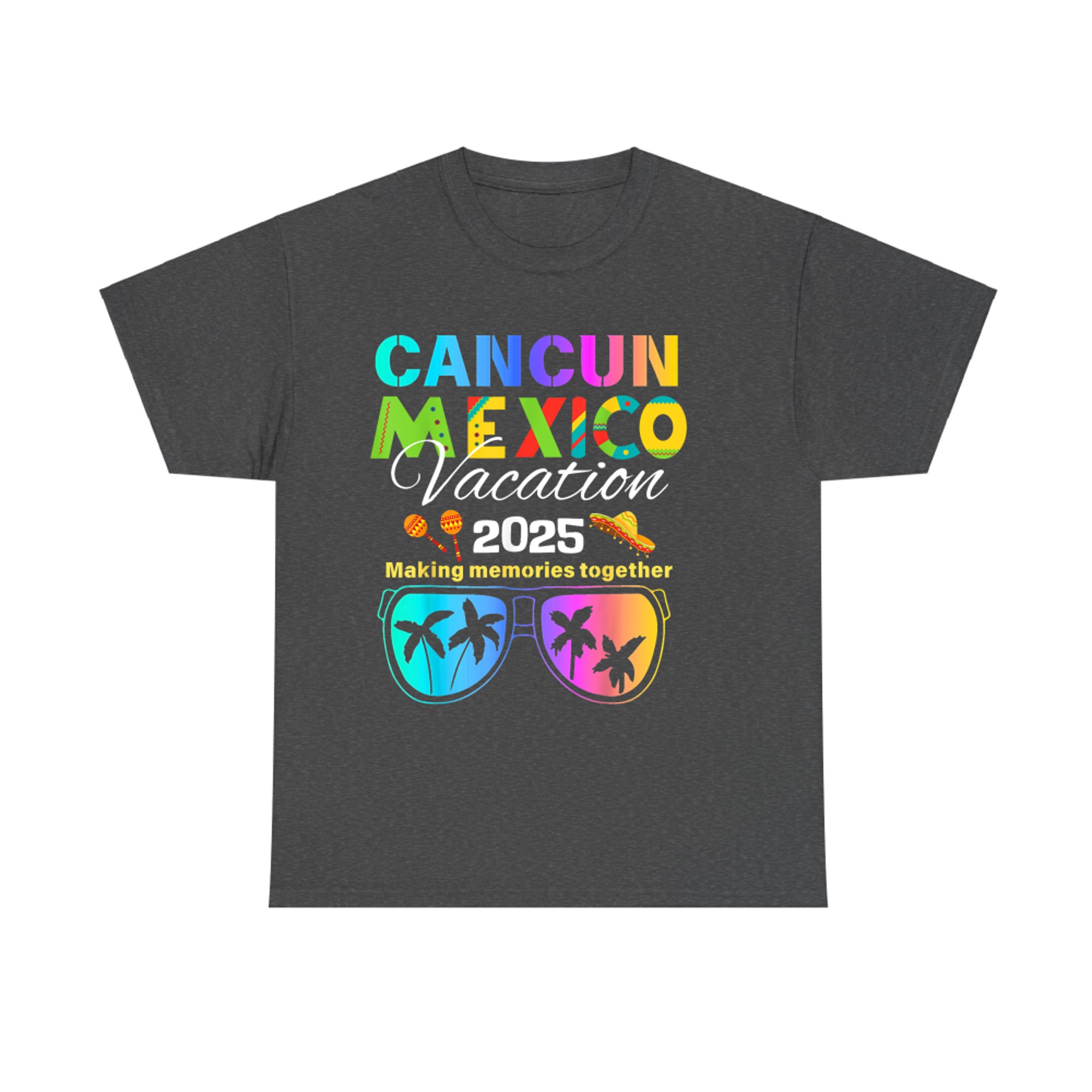 Cancun Mexico Vacation Beach Trip Group Squad Colorful T-Shirt