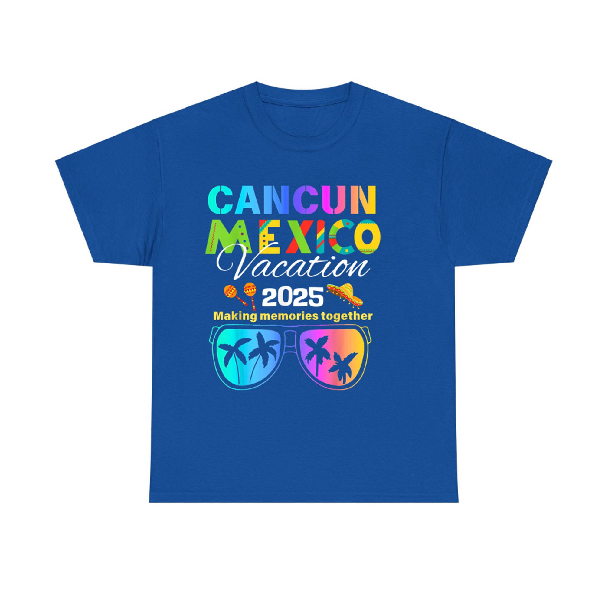 Cancun Mexico Vacation Beach Trip Group Squad Colorful T-Shirt