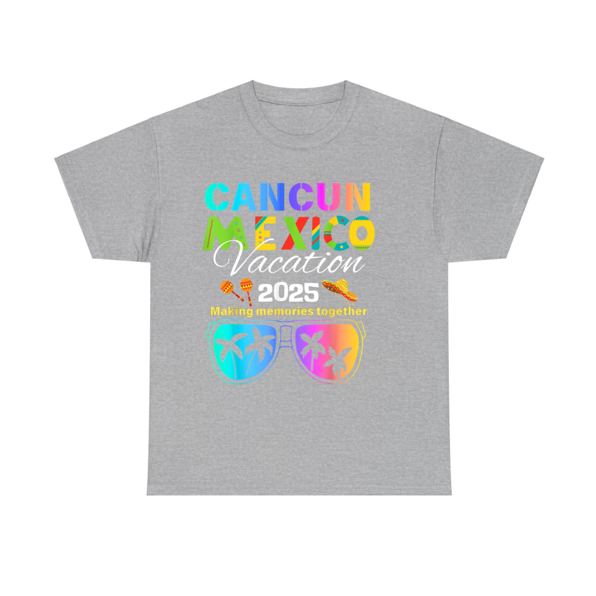 Cancun Mexico Vacation Beach Trip Group Squad Colorful T-Shirt