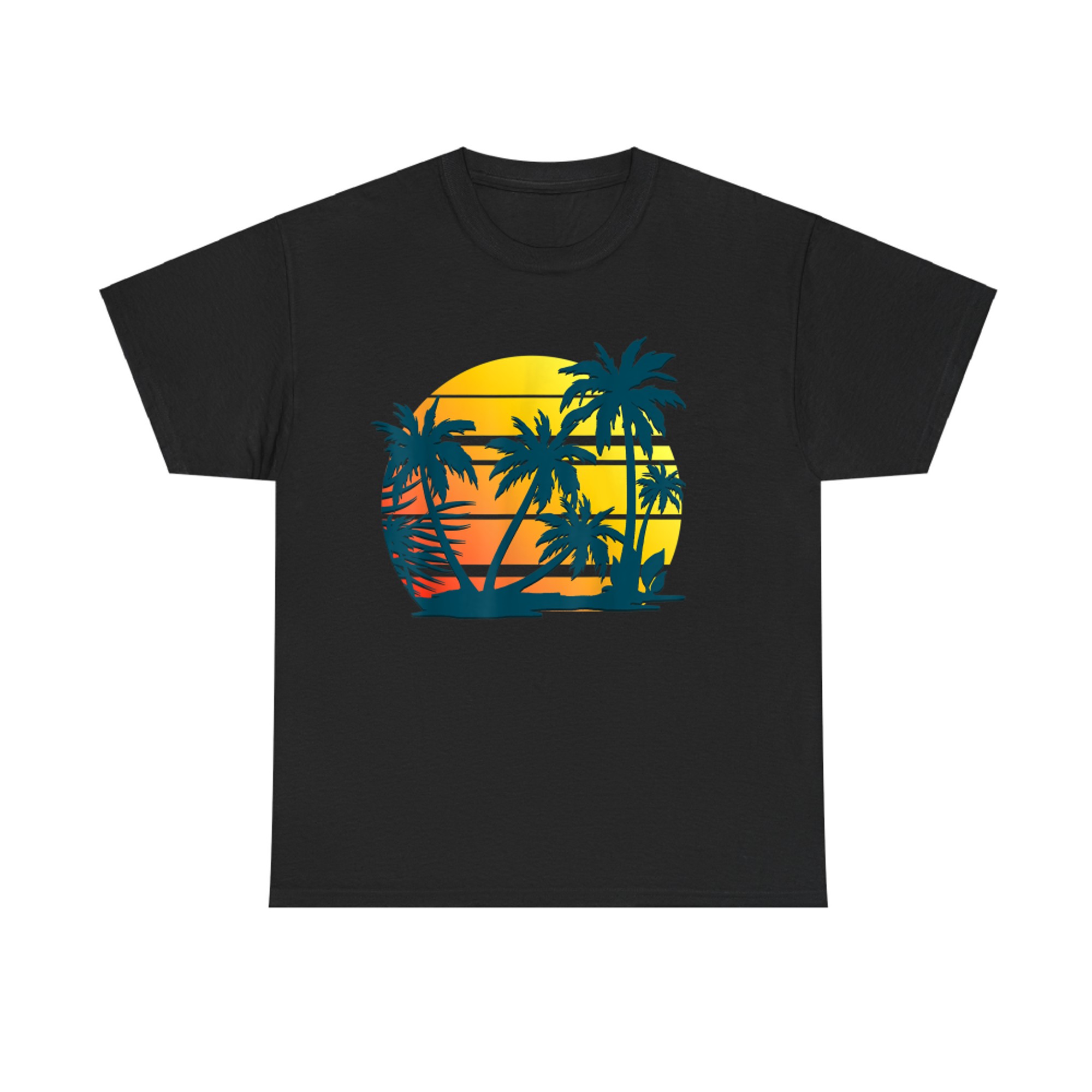 Coconut Palm Trees Summer Vacation Beach Tropical Summer T-Shirt