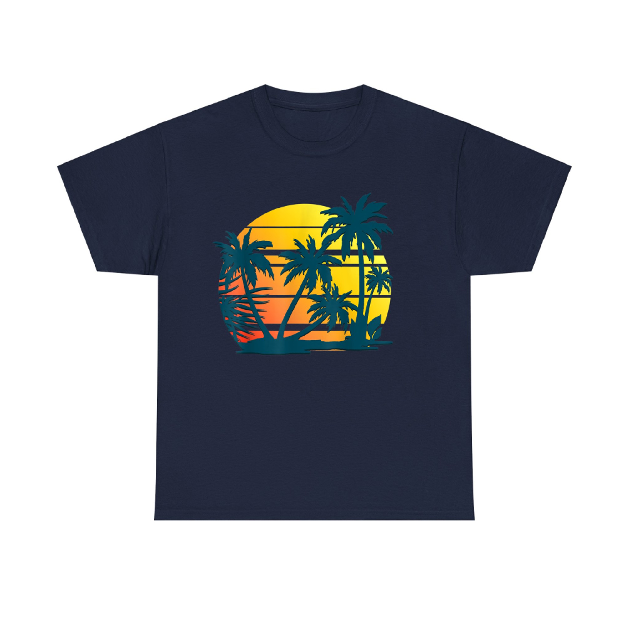 Coconut Palm Trees Summer Vacation Beach Tropical Summer T-Shirt