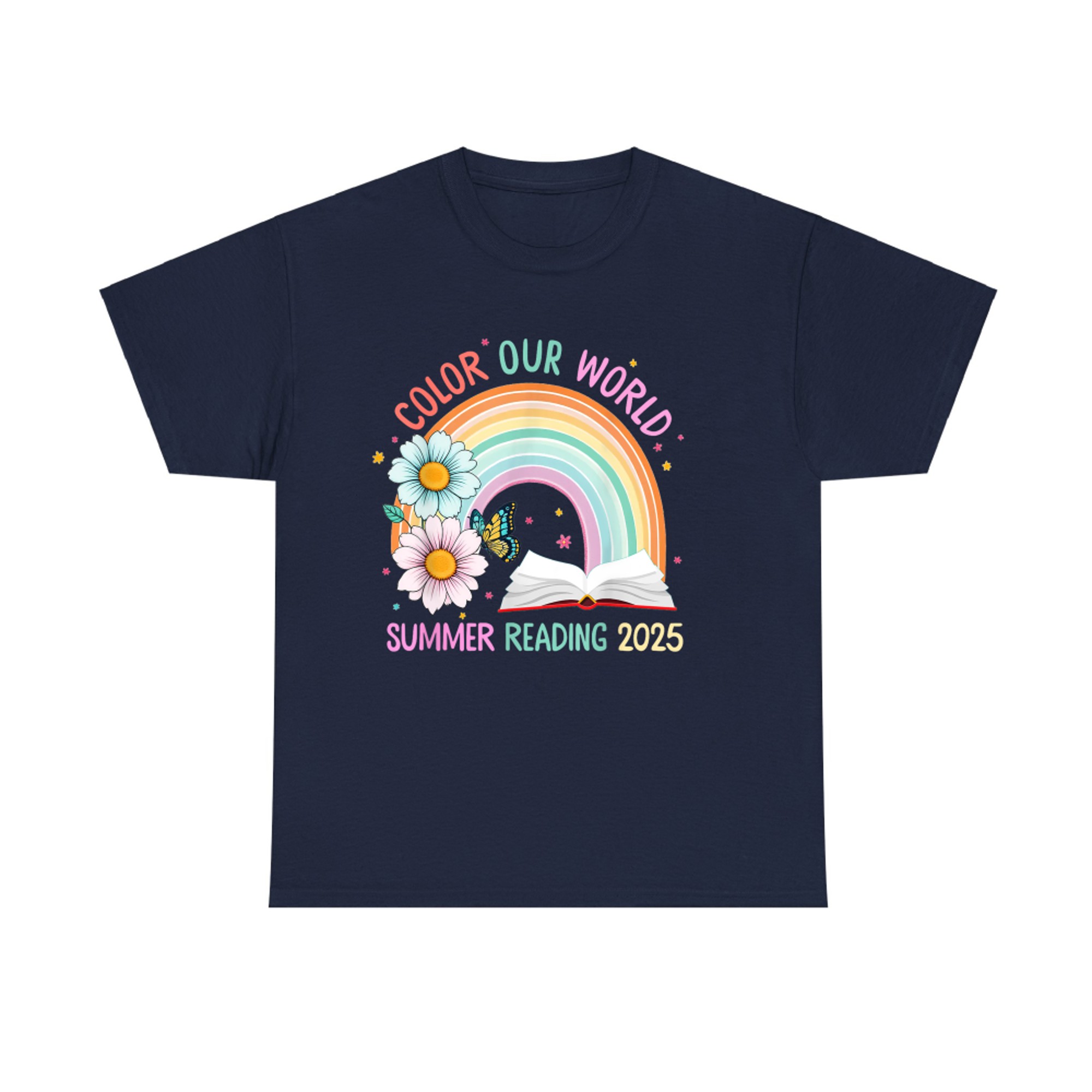 Color Our World Summer Summer Reading Program Rainbow T-Shirt