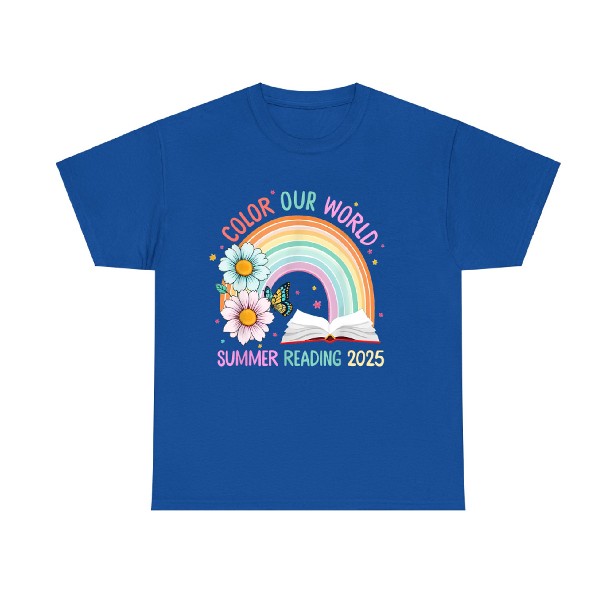 Color Our World Summer Summer Reading Program Rainbow T-Shirt