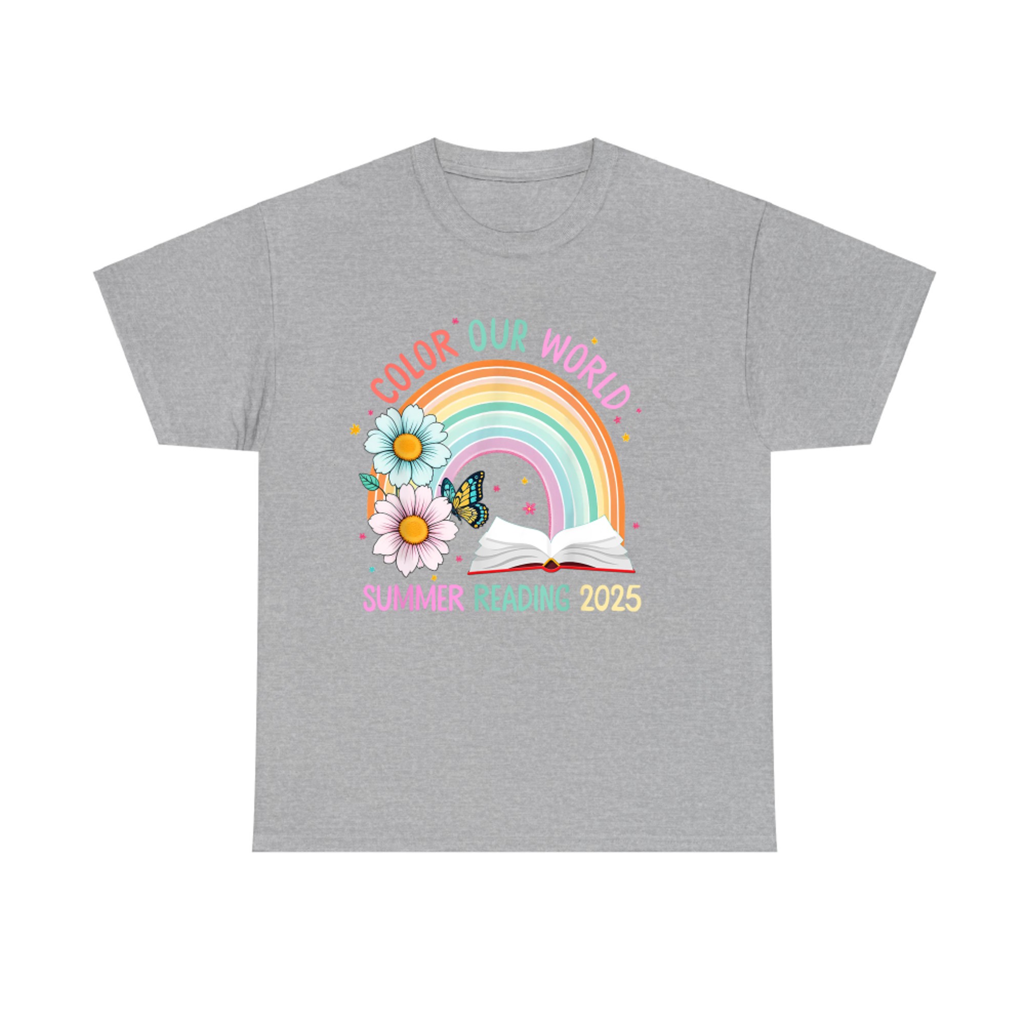 Color Our World Summer Summer Reading Program Rainbow T-Shirt
