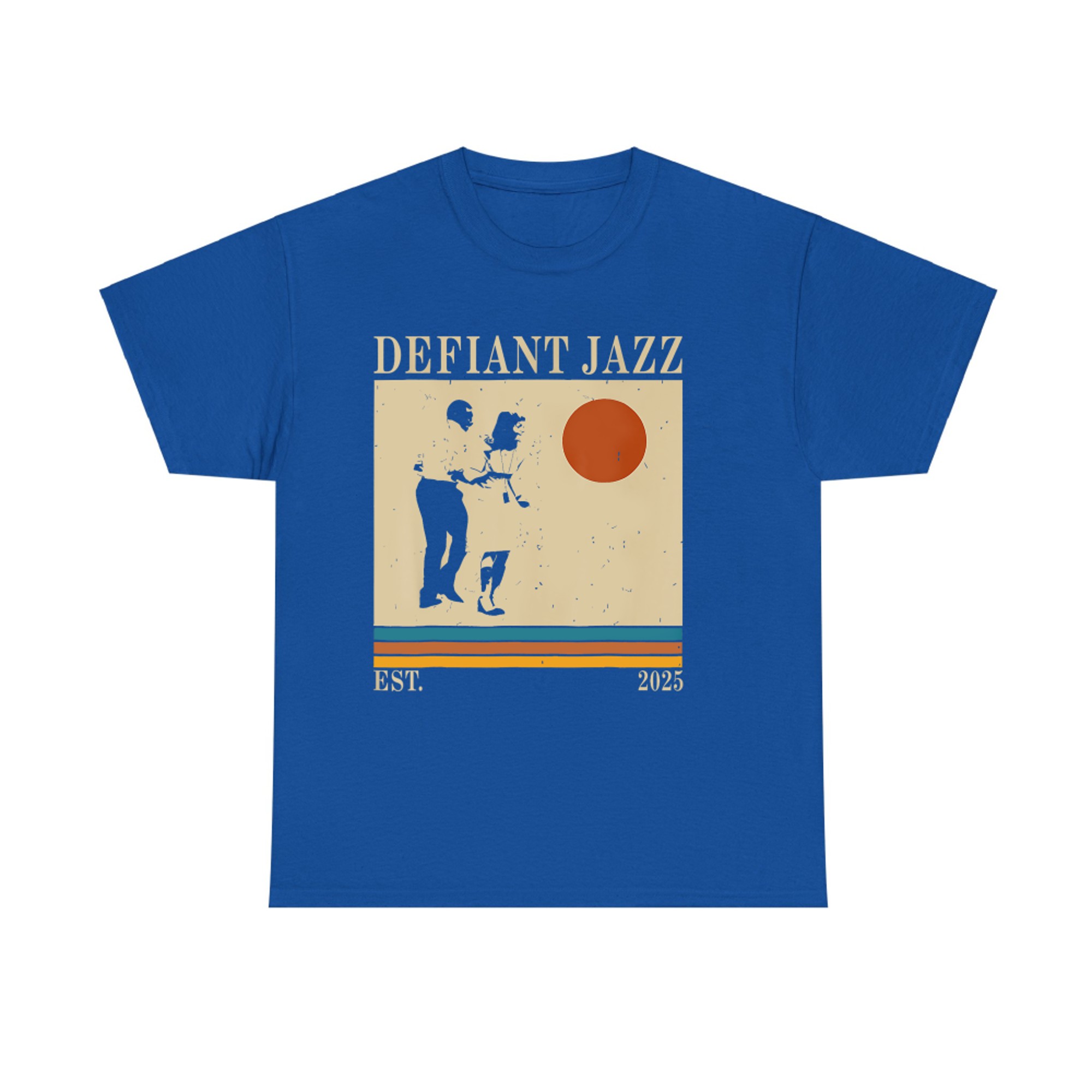 Defiant Jazz Vintage Style 90s Jazz Retro Sunset Aesthetic T-Shirt