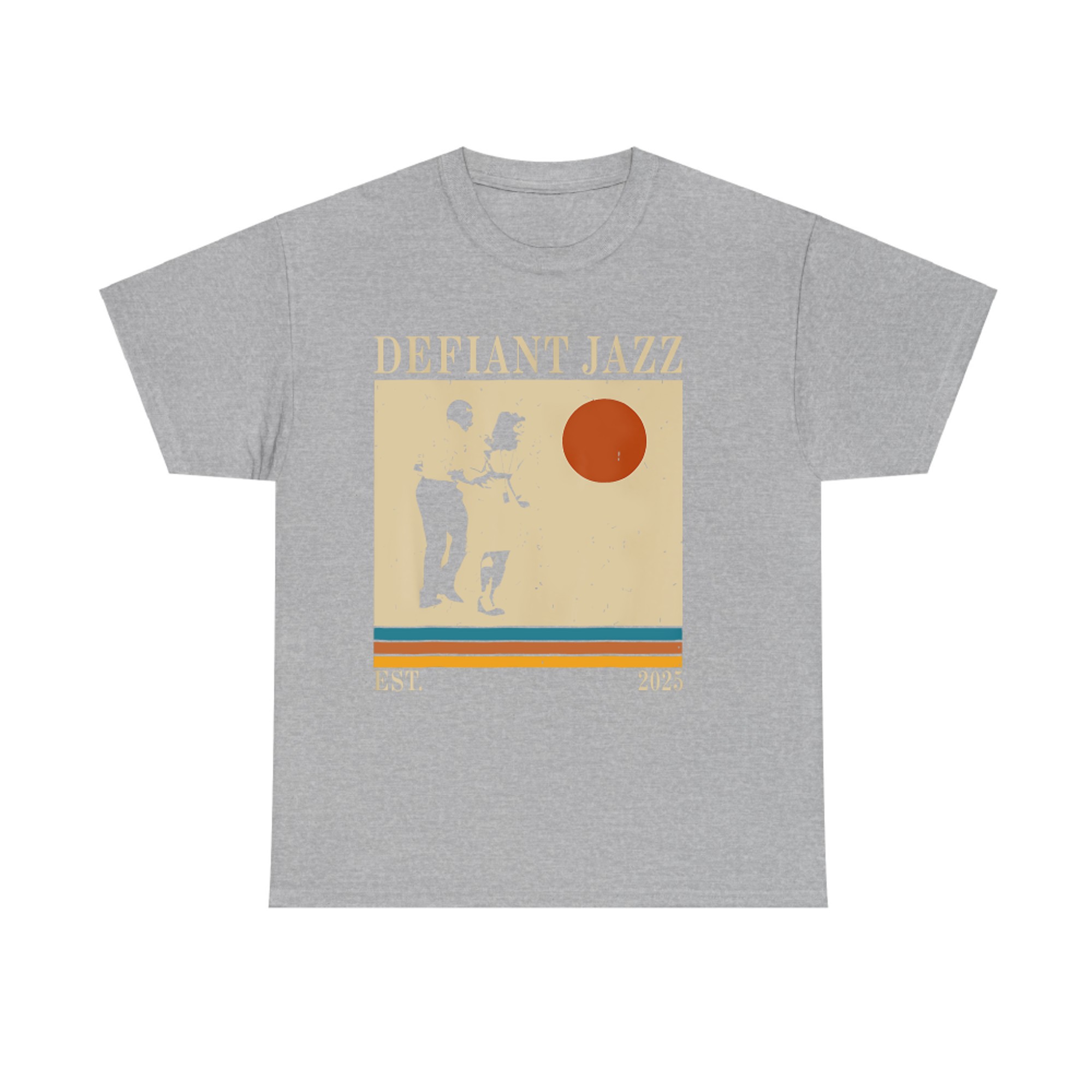 Defiant Jazz Vintage Style 90s Jazz Retro Sunset Aesthetic T-Shirt