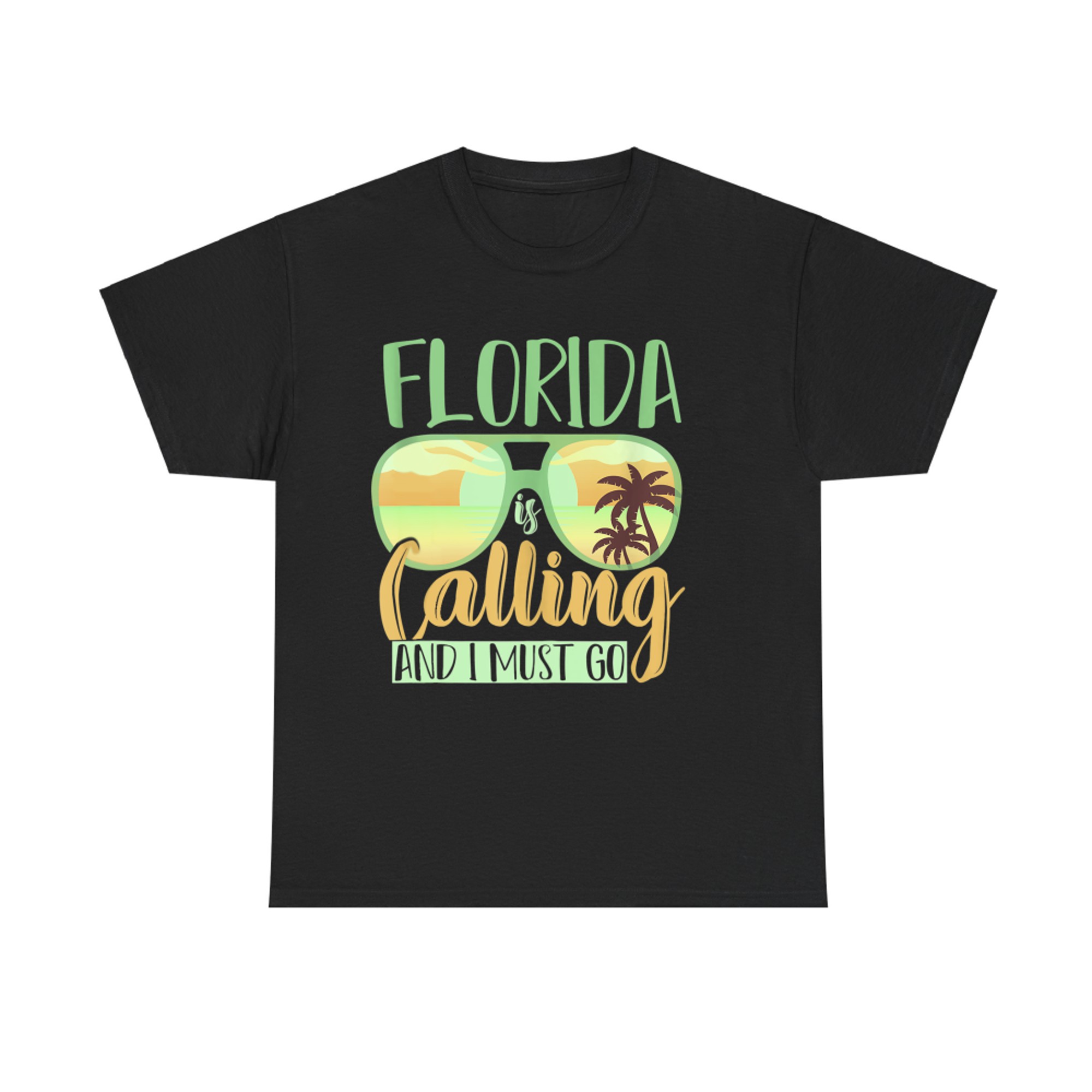 Florida Is Calling And I Must Go Funny Summer Vibes Florida T-Shirt
