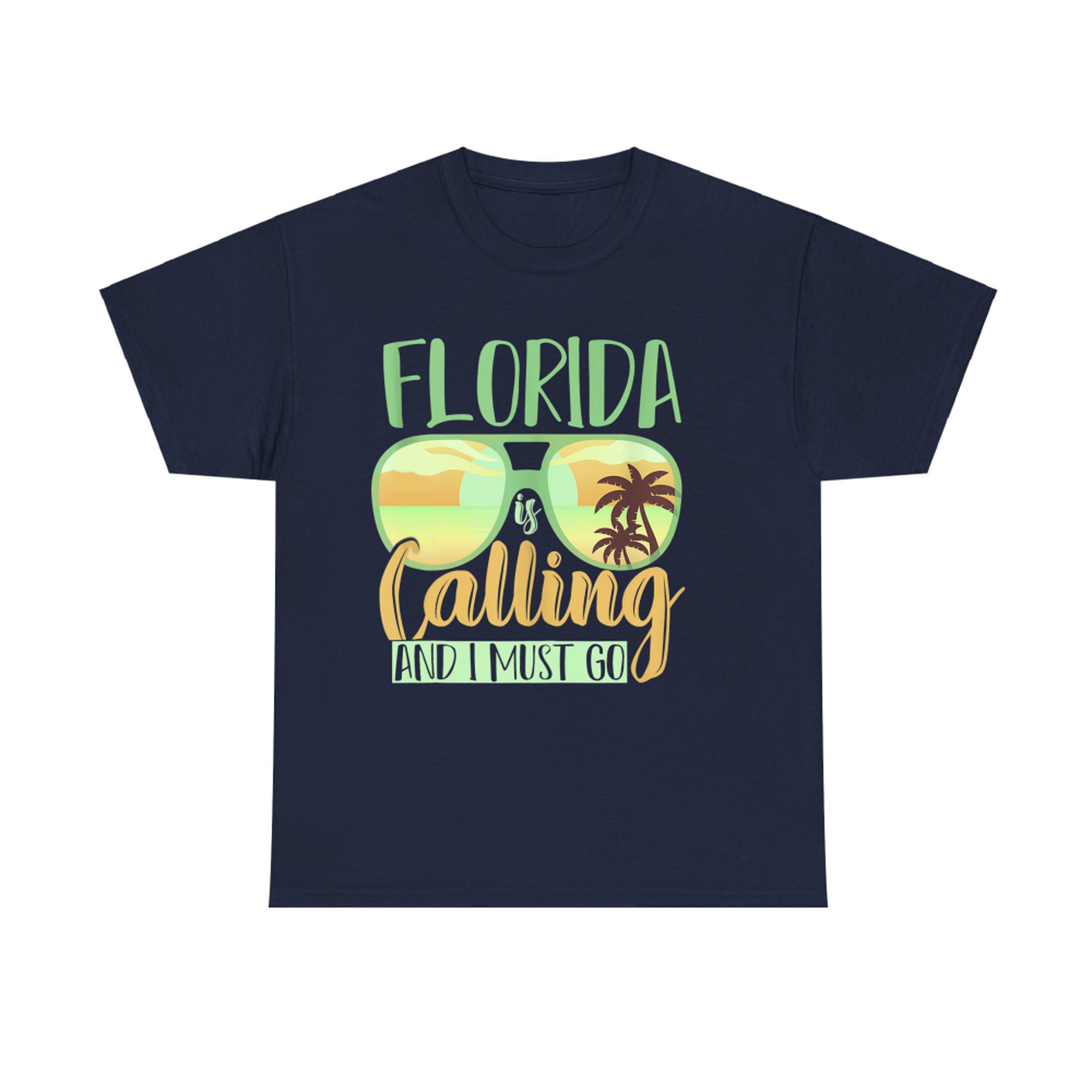 Florida Is Calling And I Must Go Funny Summer Vibes Florida T-Shirt