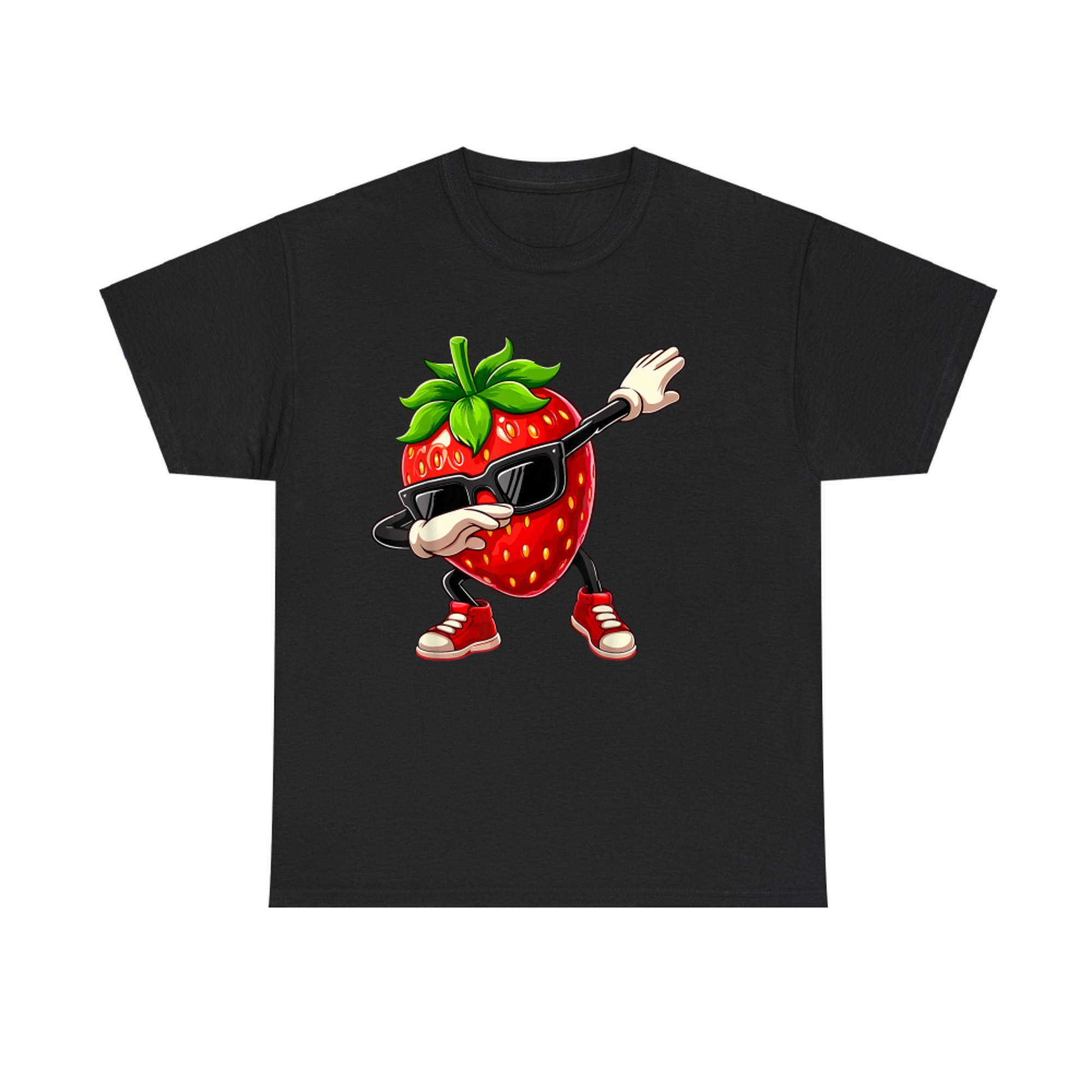 Funny Dabbing Strawberry Summer Fruit Lover T-Shirt