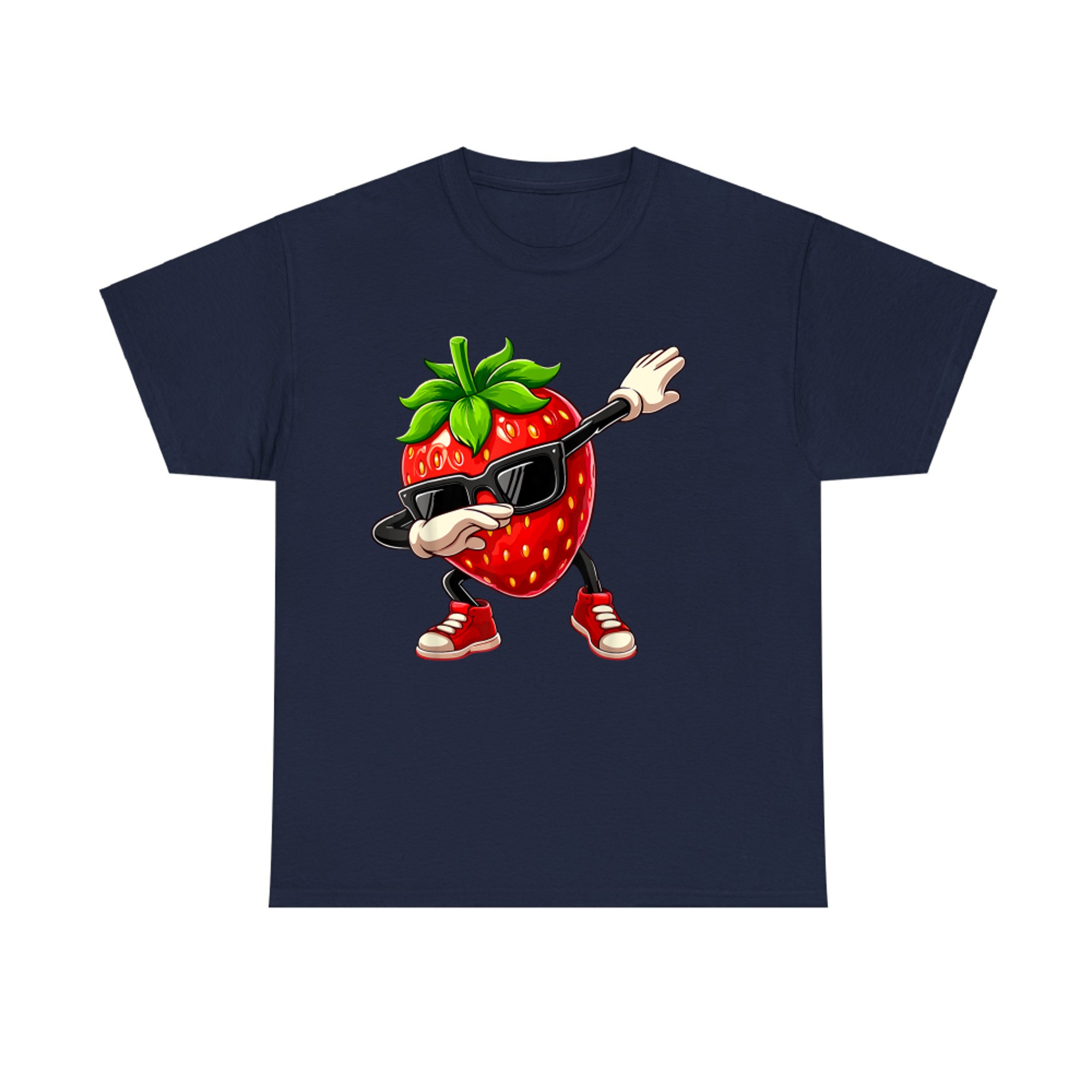 Funny Dabbing Strawberry Summer Fruit Lover T-Shirt