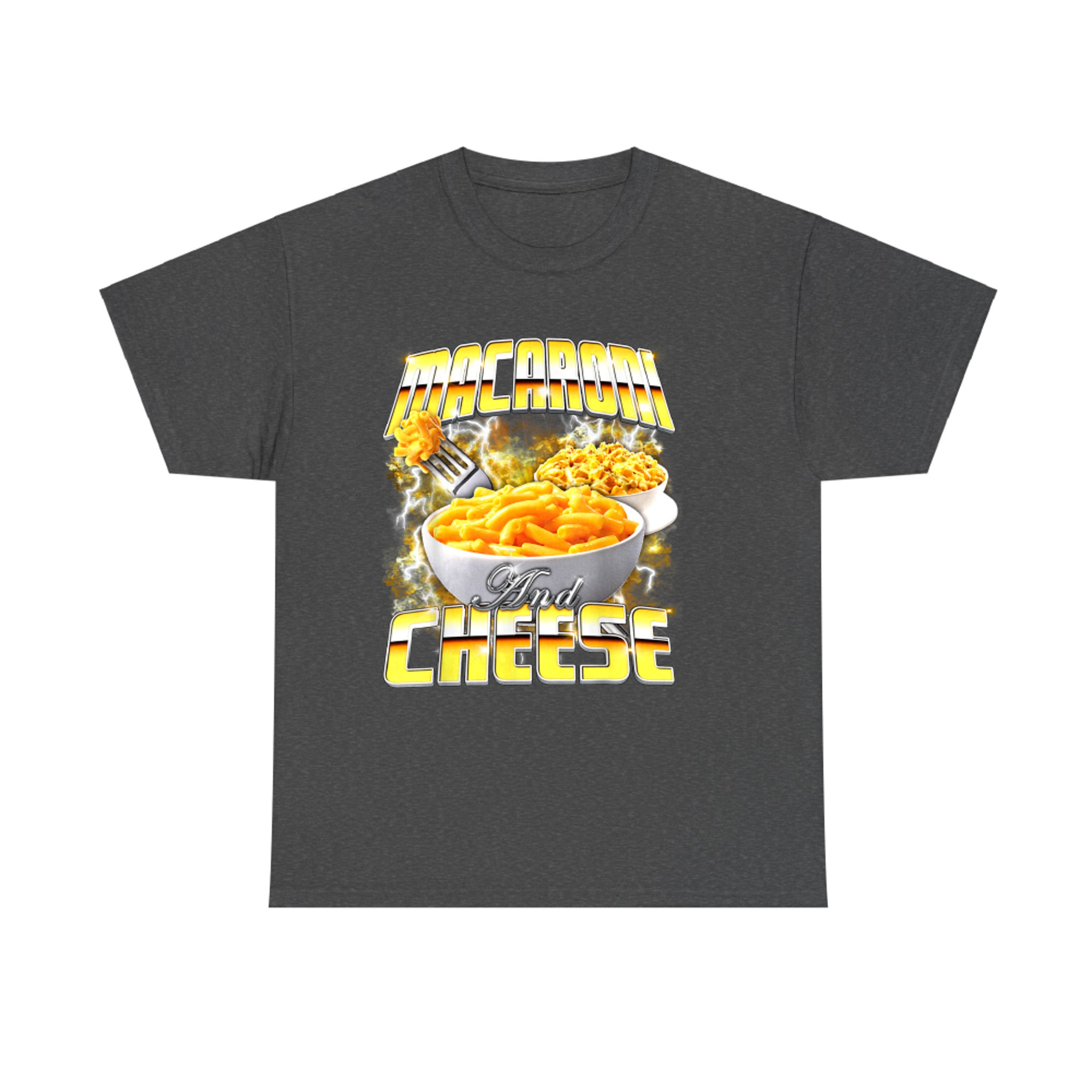 Funny Macaroni and Cheese Meme Rap Style 90s Vintage T-Shirt