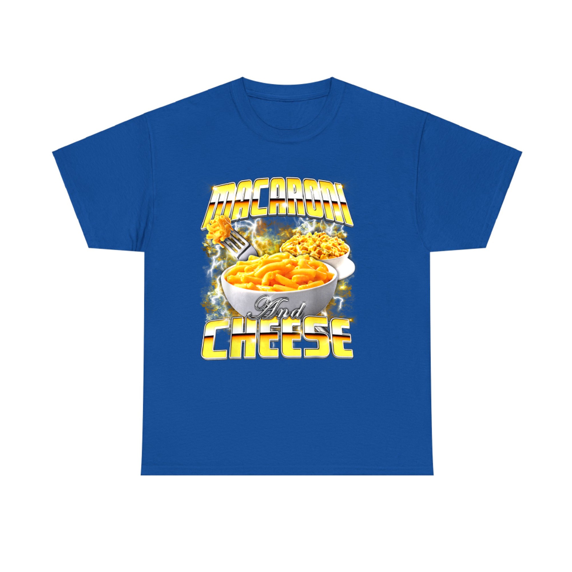 Funny Macaroni and Cheese Meme Rap Style 90s Vintage T-Shirt