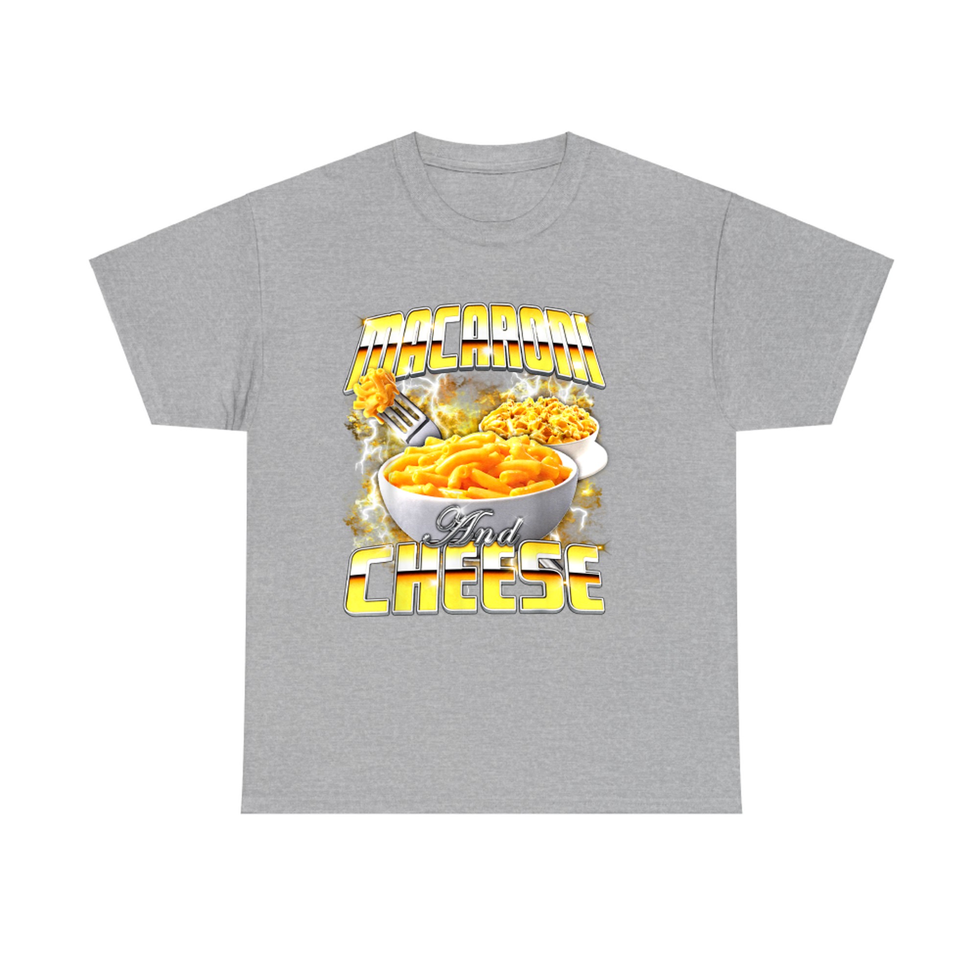 Funny Macaroni and Cheese Meme Rap Style 90s Vintage T-Shirt