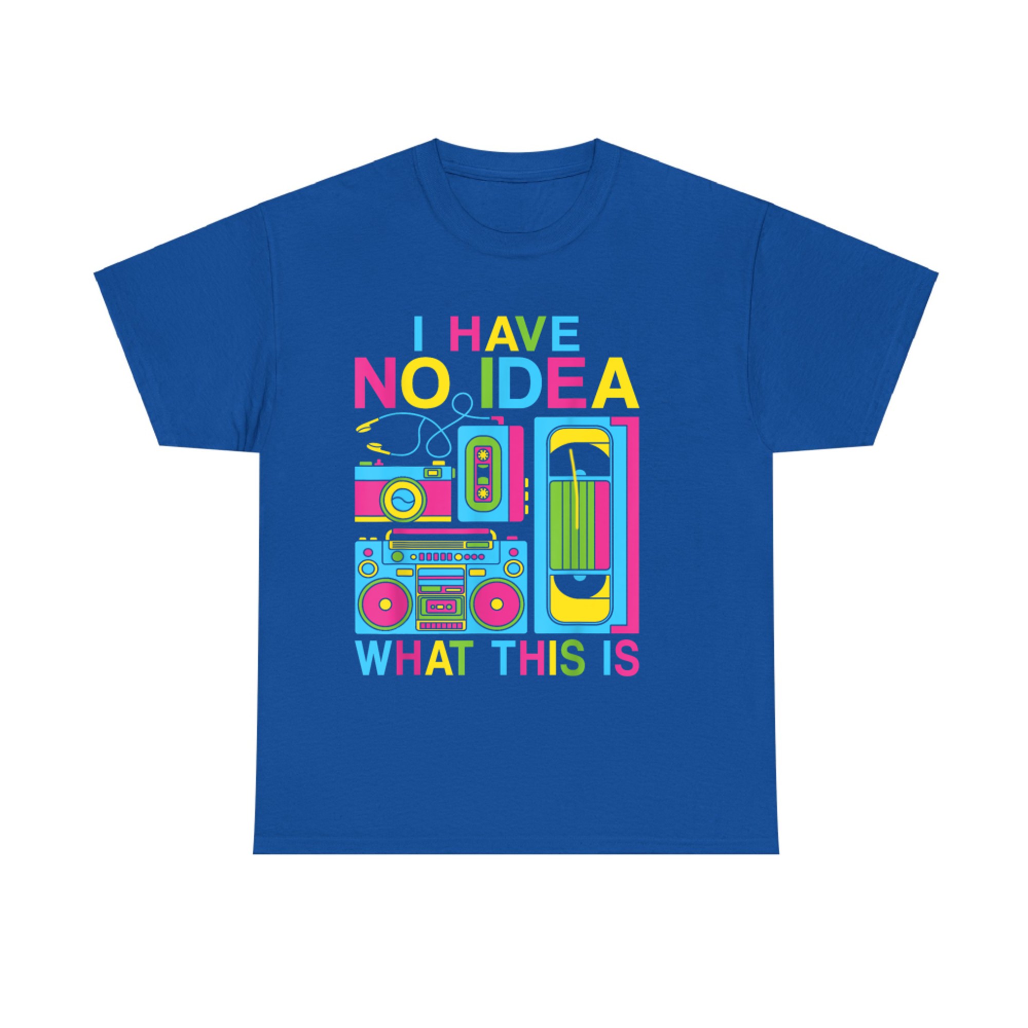 I Have No Idea What This Is Funny 80s 90s Retro Tech Design T-Shirt