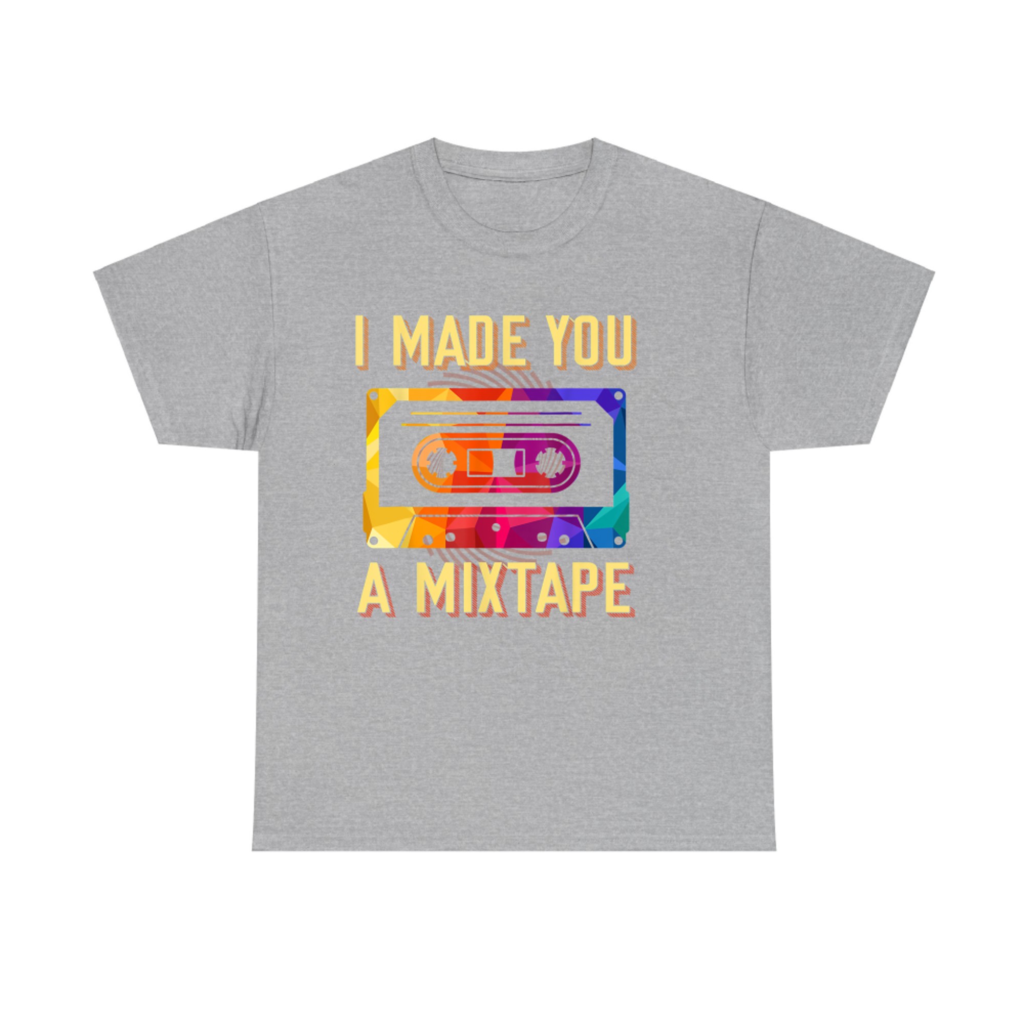I Made You A Mixtape Retro Cassette Colorful 80s 90s Aesthetic T-Shirt