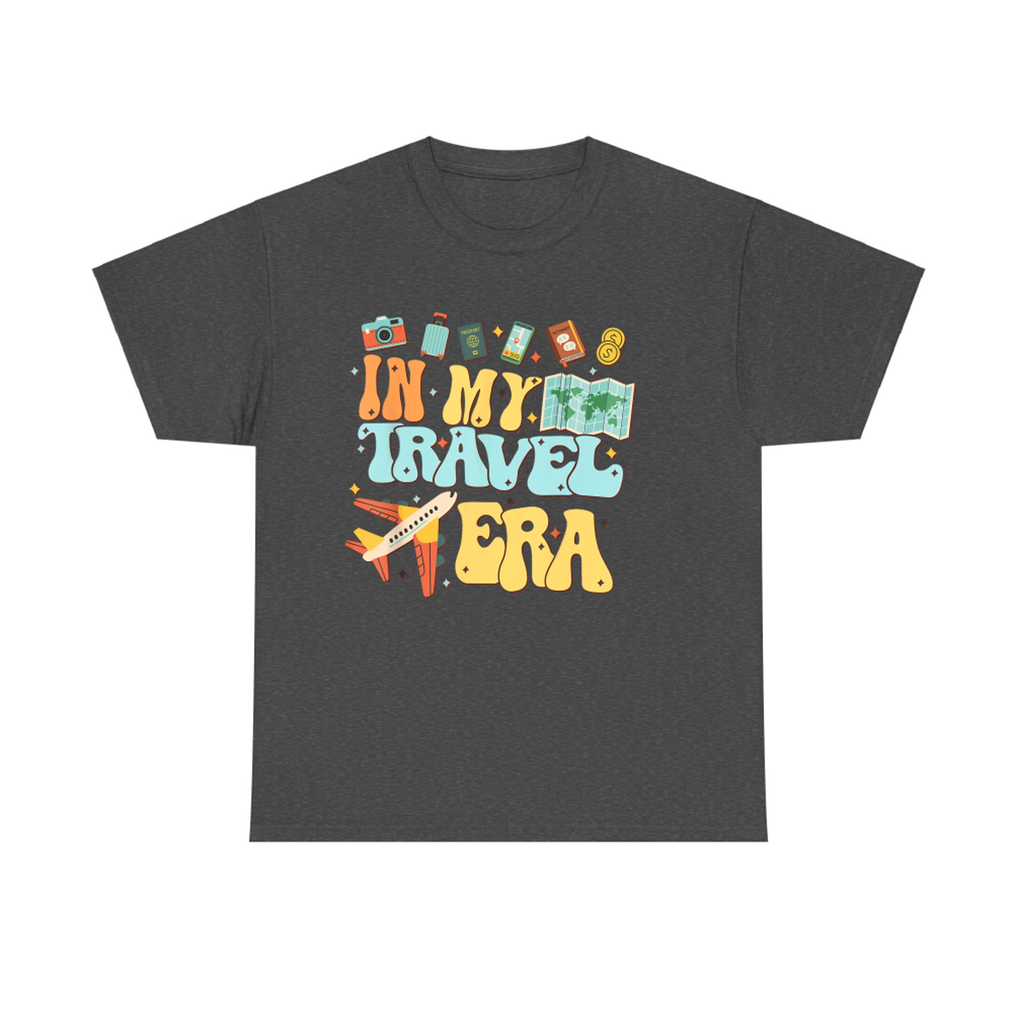 In My Travel Era Funny Traveler Airplane Summer Vacation T-Shirt