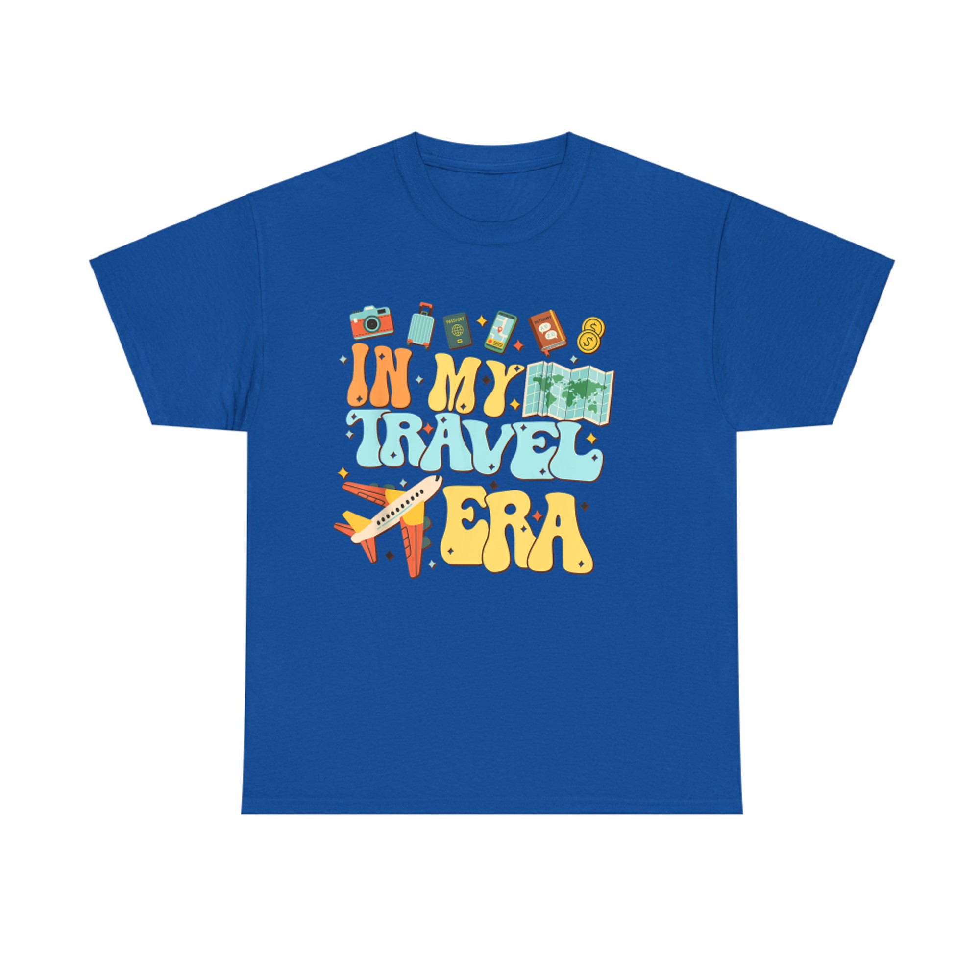 In My Travel Era Funny Traveler Airplane Summer Vacation T-Shirt