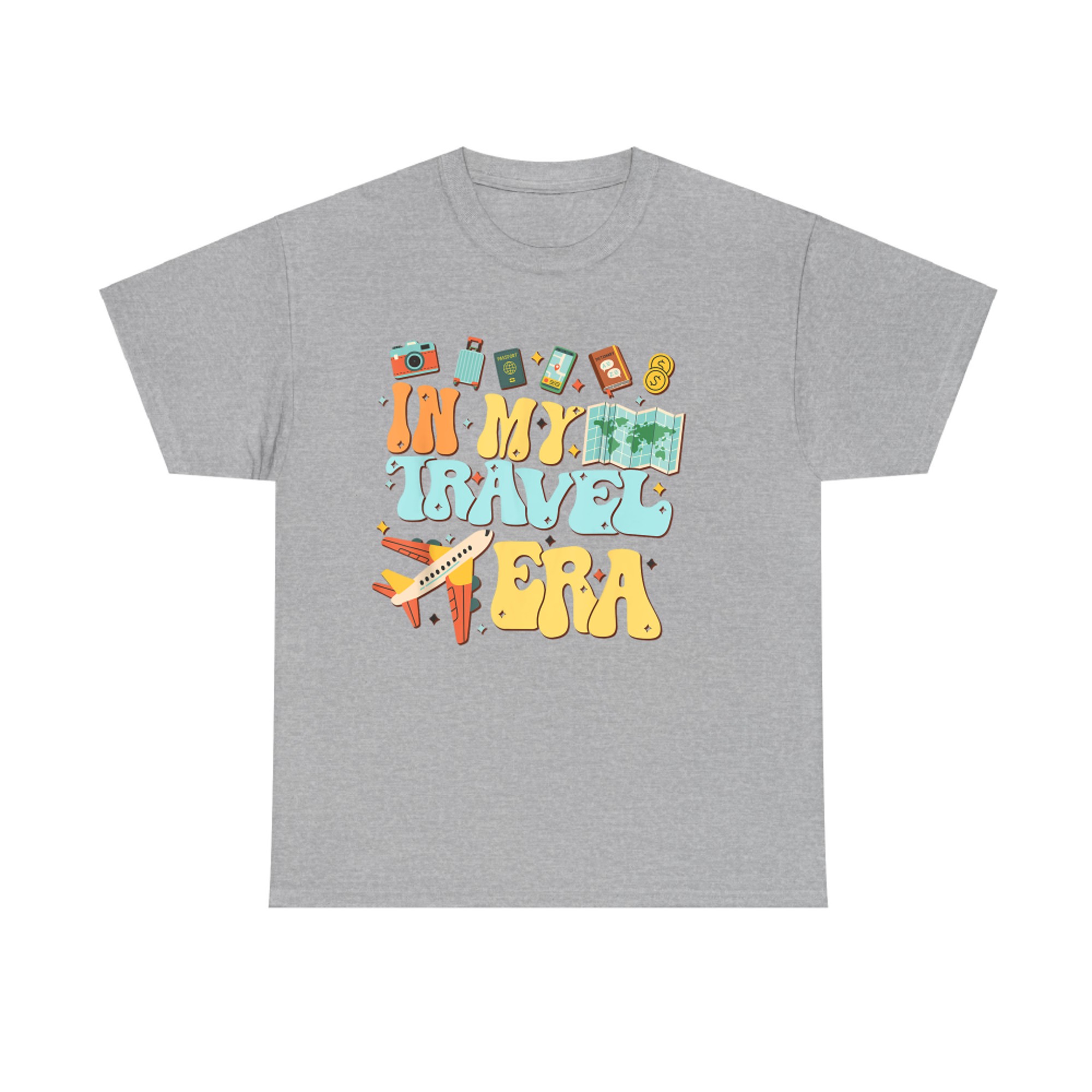 In My Travel Era Funny Traveler Airplane Summer Vacation T-Shirt