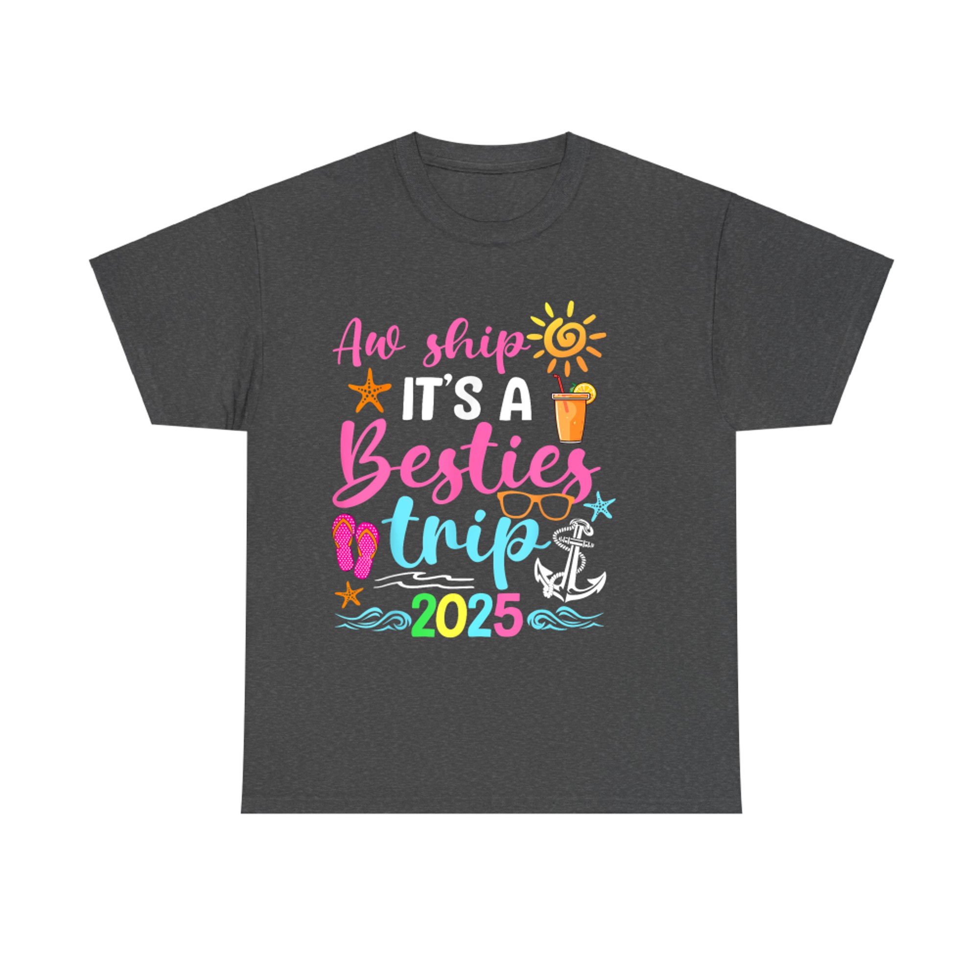 It's A Besties Trip Friend Cruise Trip Summer Vacation T-Shirt