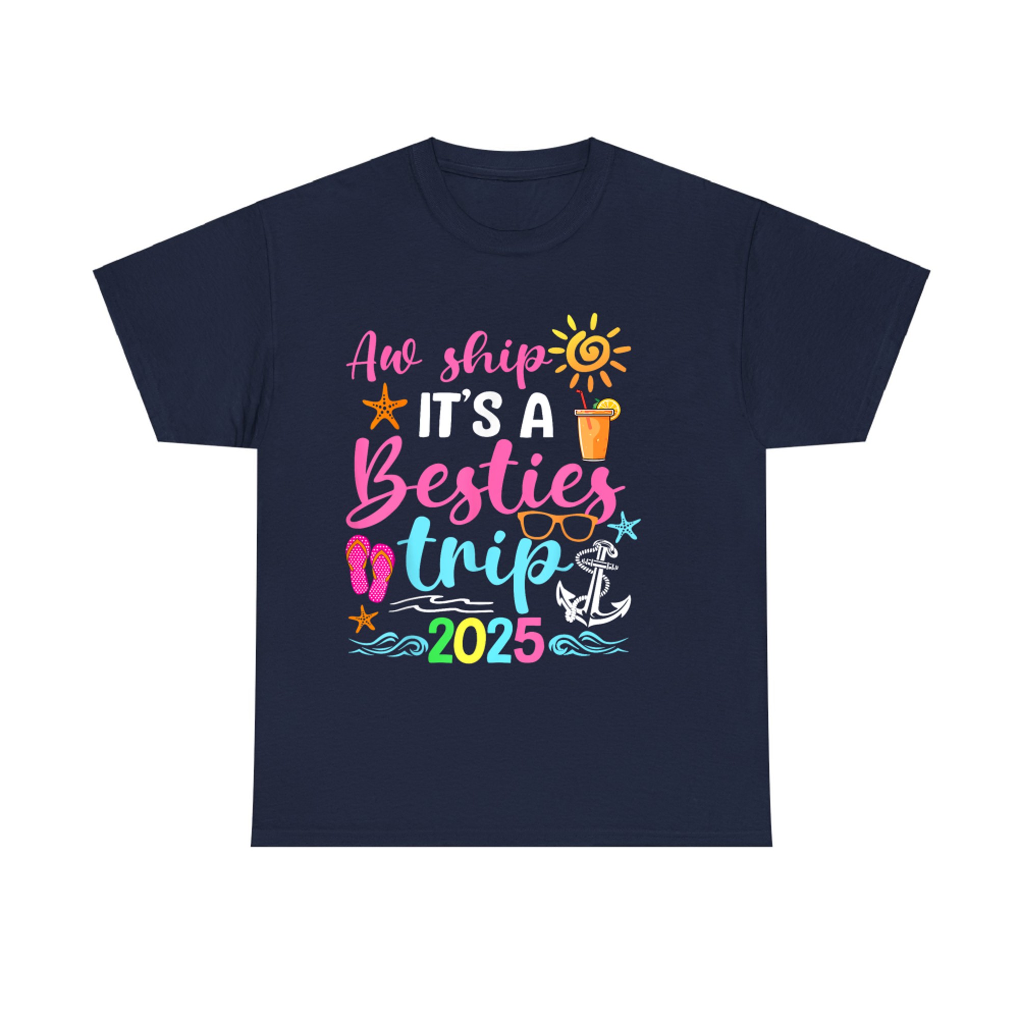 It's A Besties Trip Friend Cruise Trip Summer Vacation T-Shirt