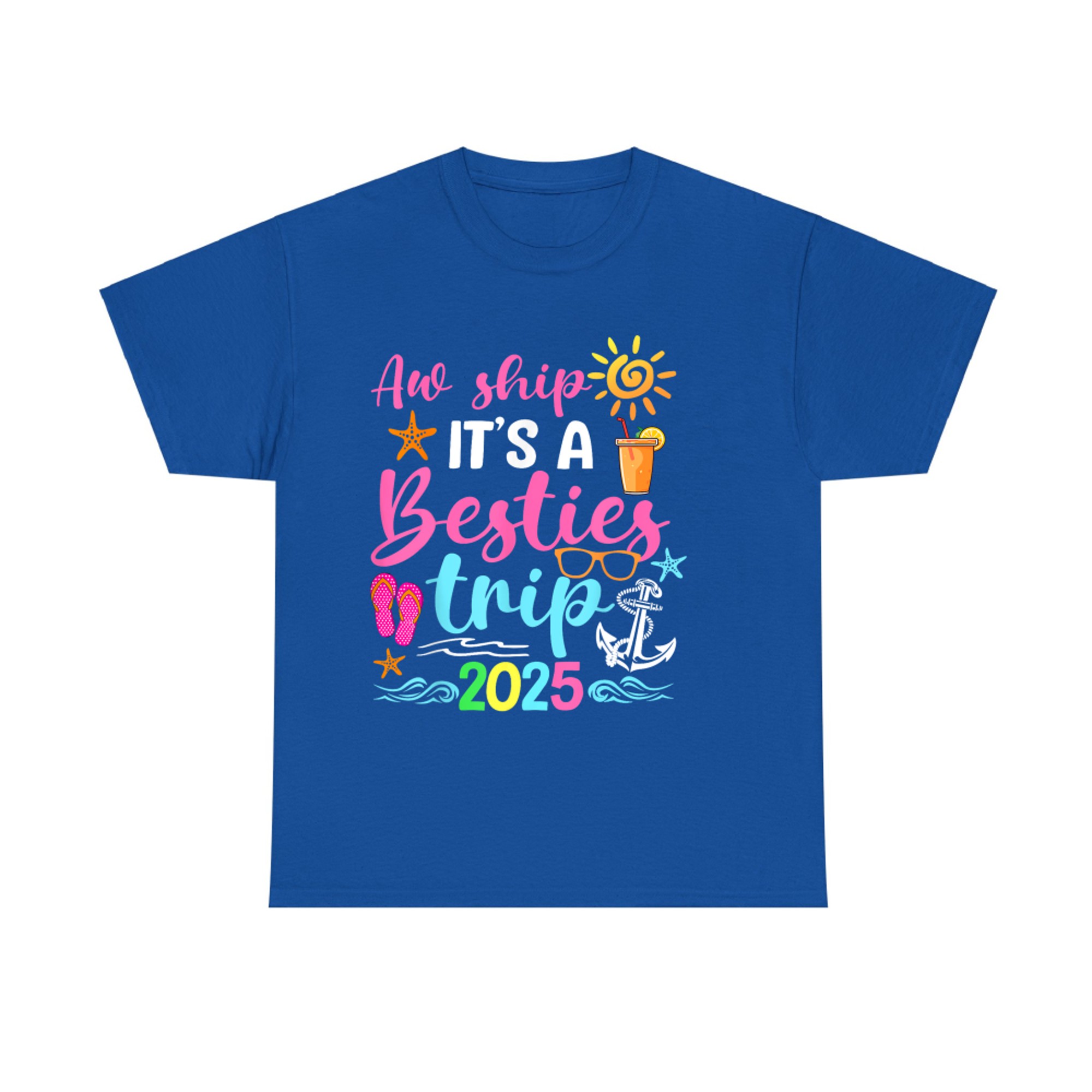 It's A Besties Trip Friend Cruise Trip Summer Vacation T-Shirt