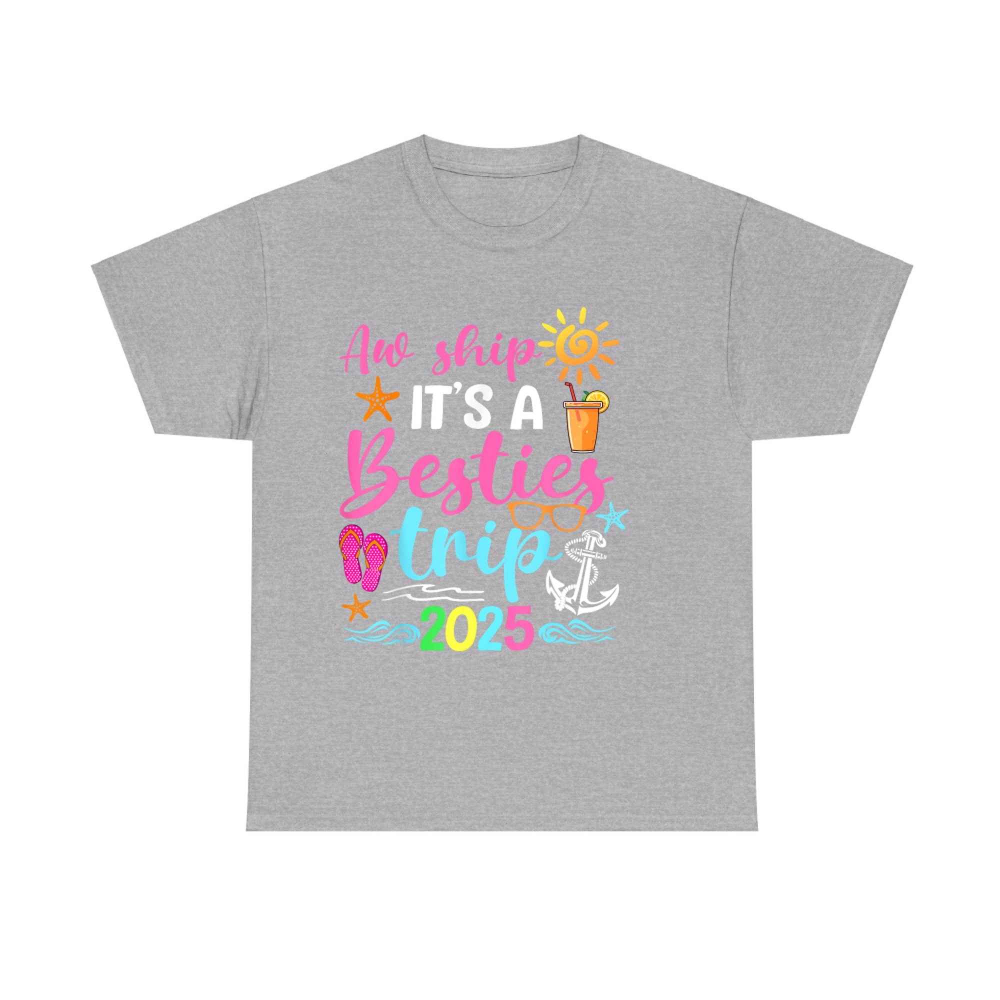 It's A Besties Trip Friend Cruise Trip Summer Vacation T-Shirt
