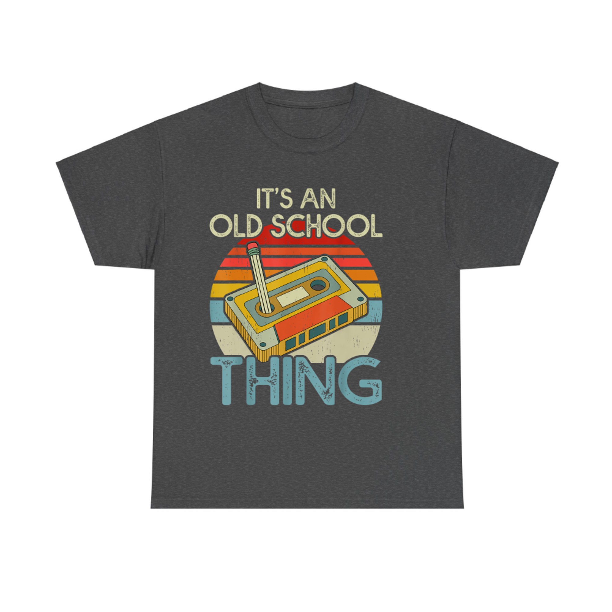 It's An Old School Thing Retro Cassette Tape Music 80s Vintage Sunset Style T-Shirt