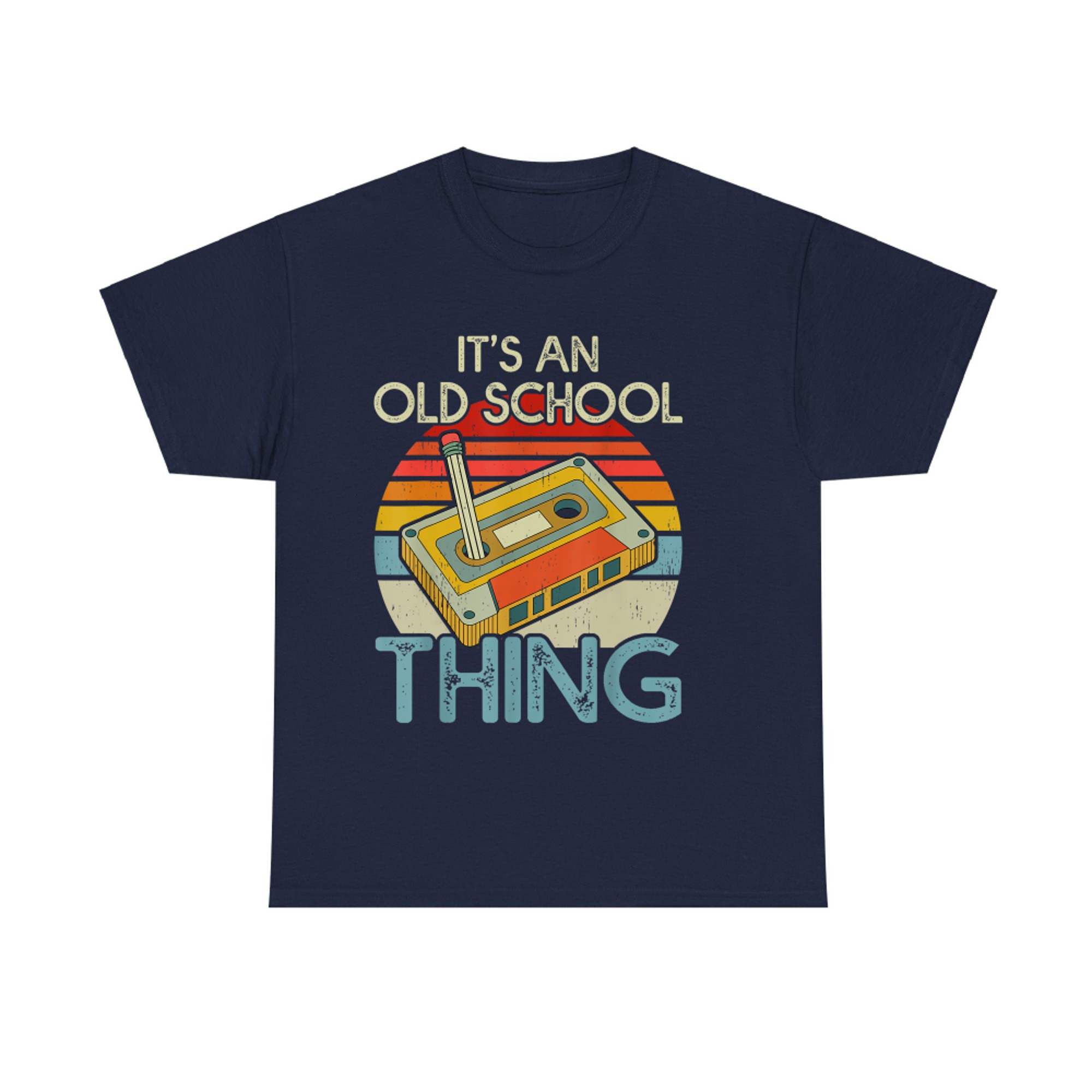 It's An Old School Thing Retro Cassette Tape Music 80s Vintage Sunset Style T-Shirt