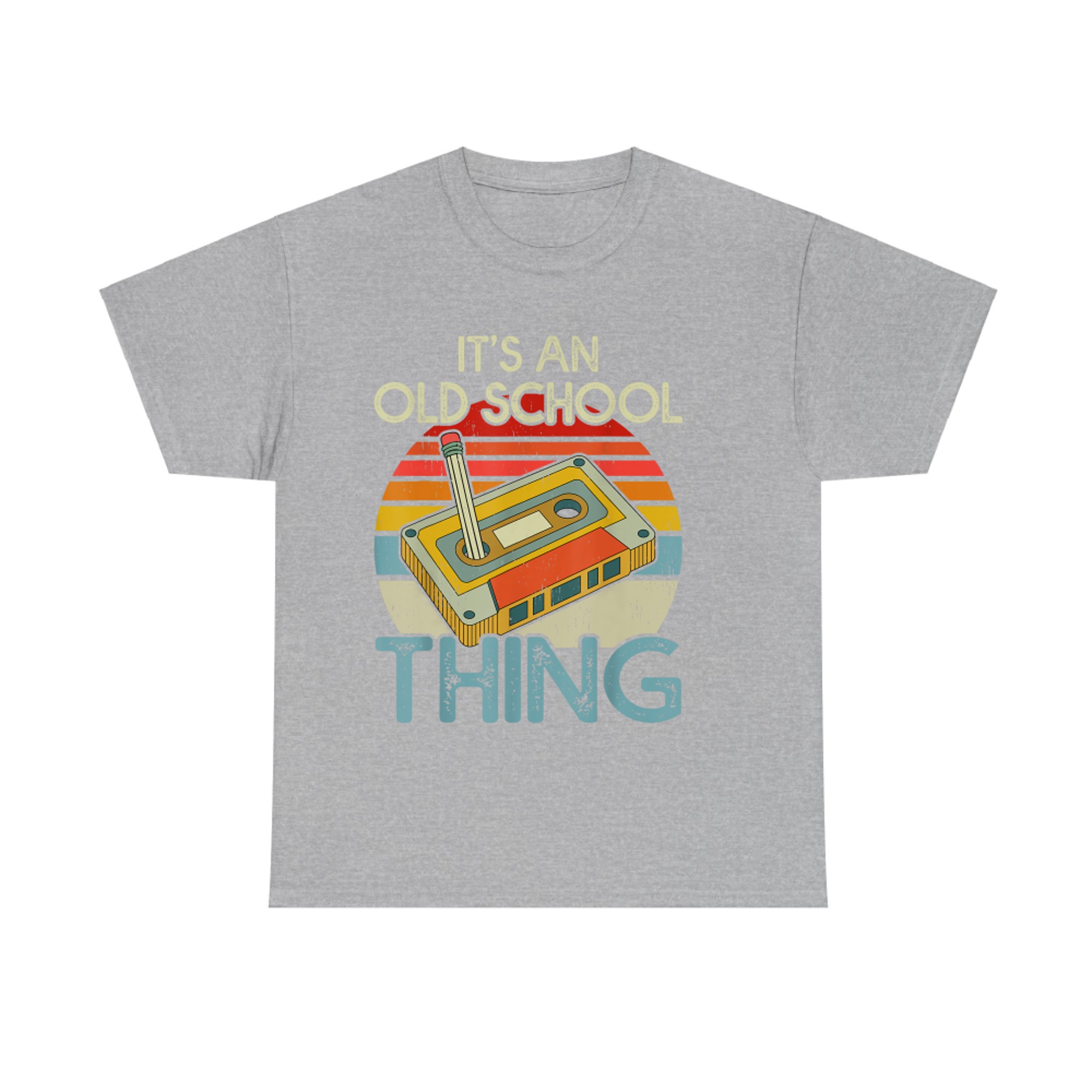 It's An Old School Thing Retro Cassette Tape Music 80s Vintage Sunset Style T-Shirt