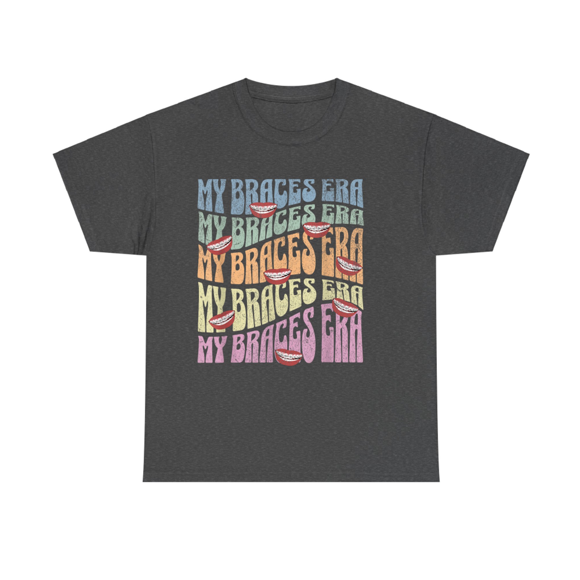 My Braces Era Funny Retro Smiling Mouths Dental Braces T-Shirt