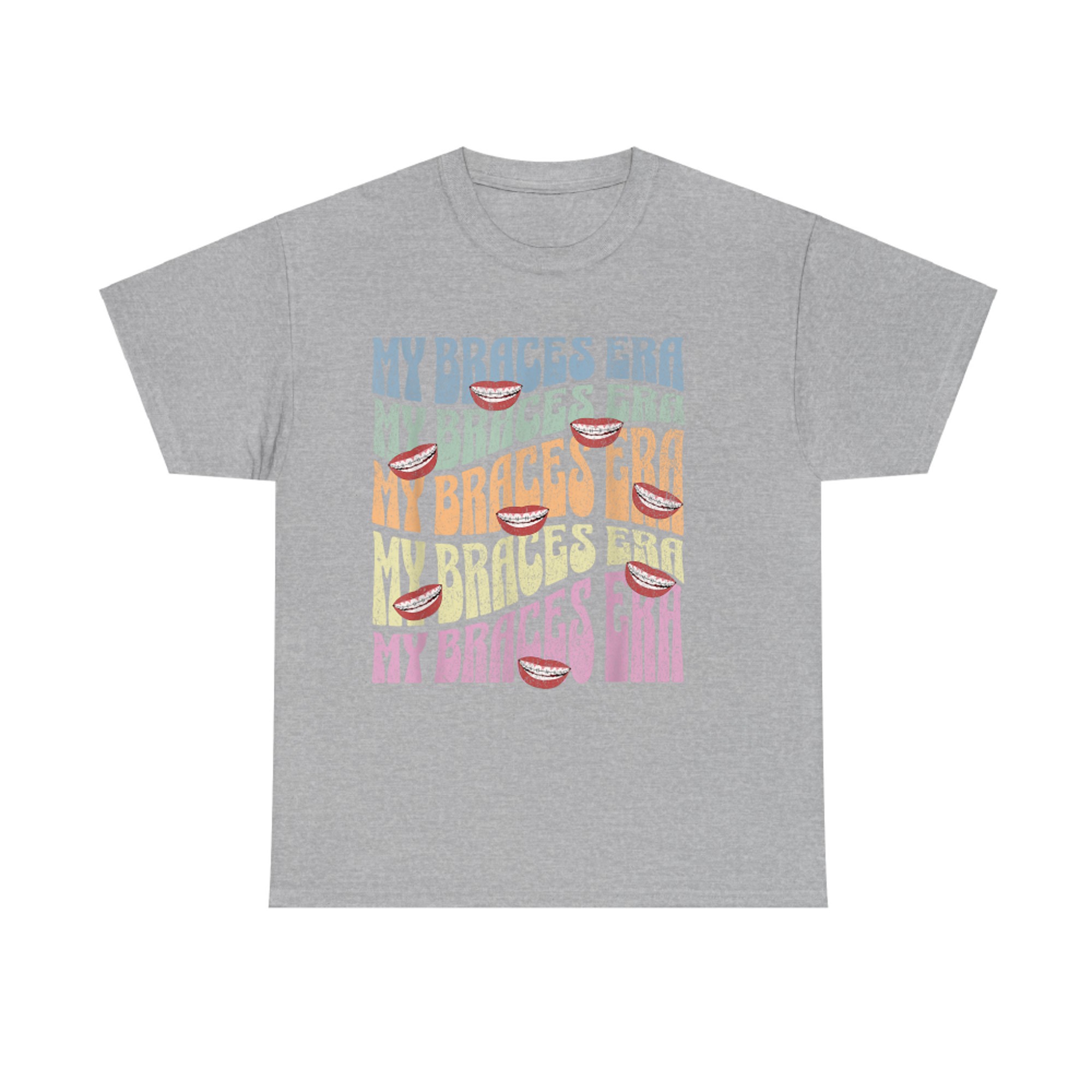 My Braces Era Funny Retro Smiling Mouths Dental Braces T-Shirt